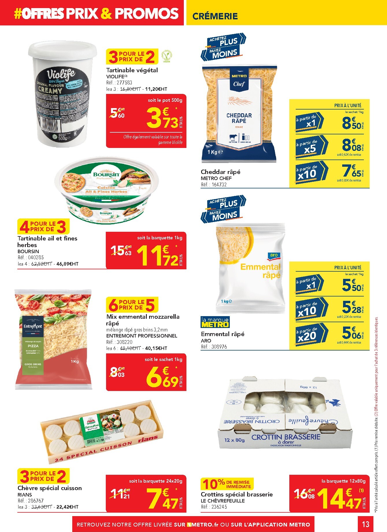 metro - Current Metro - Offres Prix & Promos Restauration leaflet valid from de jeudi 18/06/2026 to du mercredi 15/07/2026 - page: 13