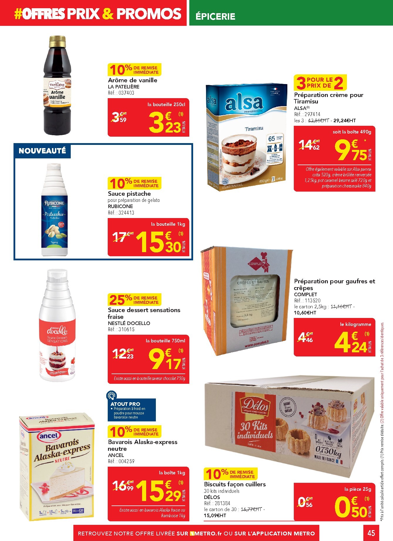 metro - Current Metro - Offres Prix & Promos Restauration leaflet valid from de jeudi 18/06/2026 to du mercredi 15/07/2026 - page: 45