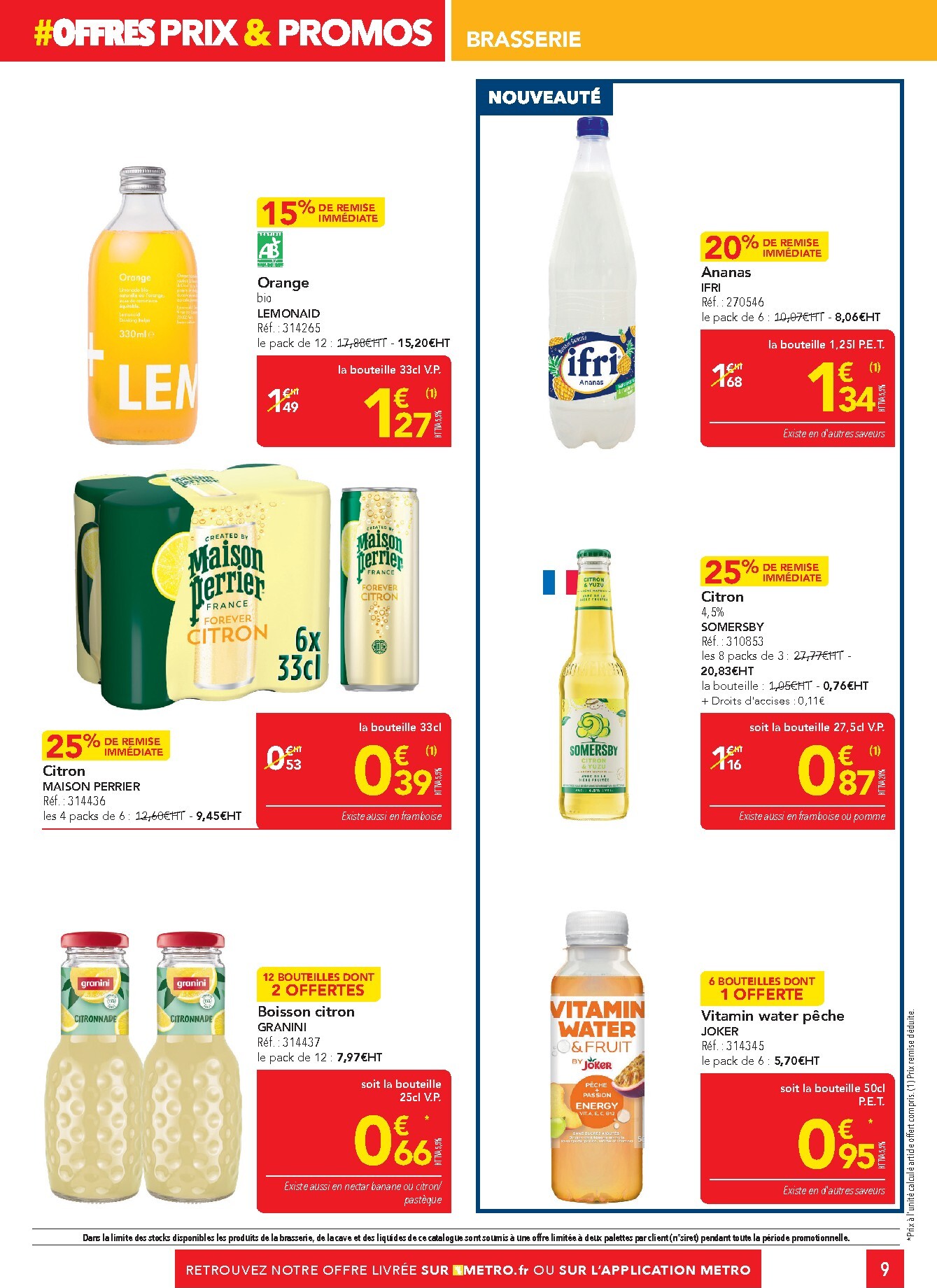 metro - Current Metro - Offres Prix & Promos Supplément leaflet valid from de jeudi 18/06/2026 to du mercredi 15/07/2026 - page: 9