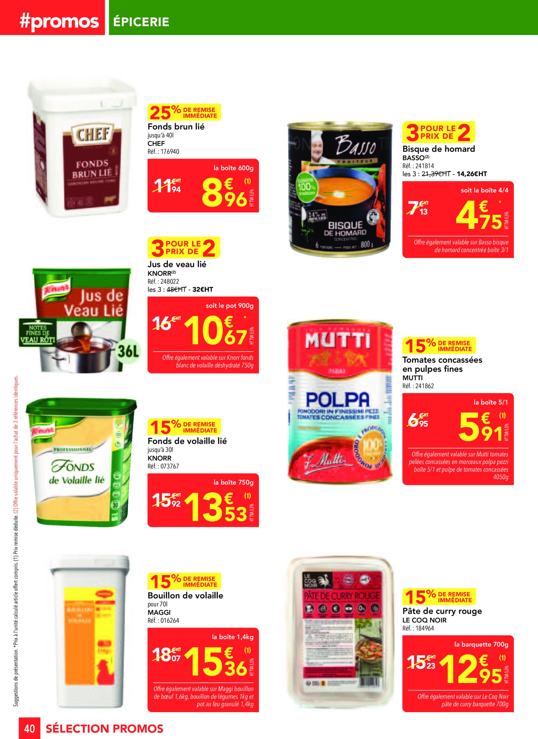 metro - Catalogue Metro - Sélection Promo Restauration valable dès 27/02 - 26/03 - page: 40 metro - Catalogue Metro - Sélection Promo Restauration valable dès 27/02 - 26/03 - page: 40