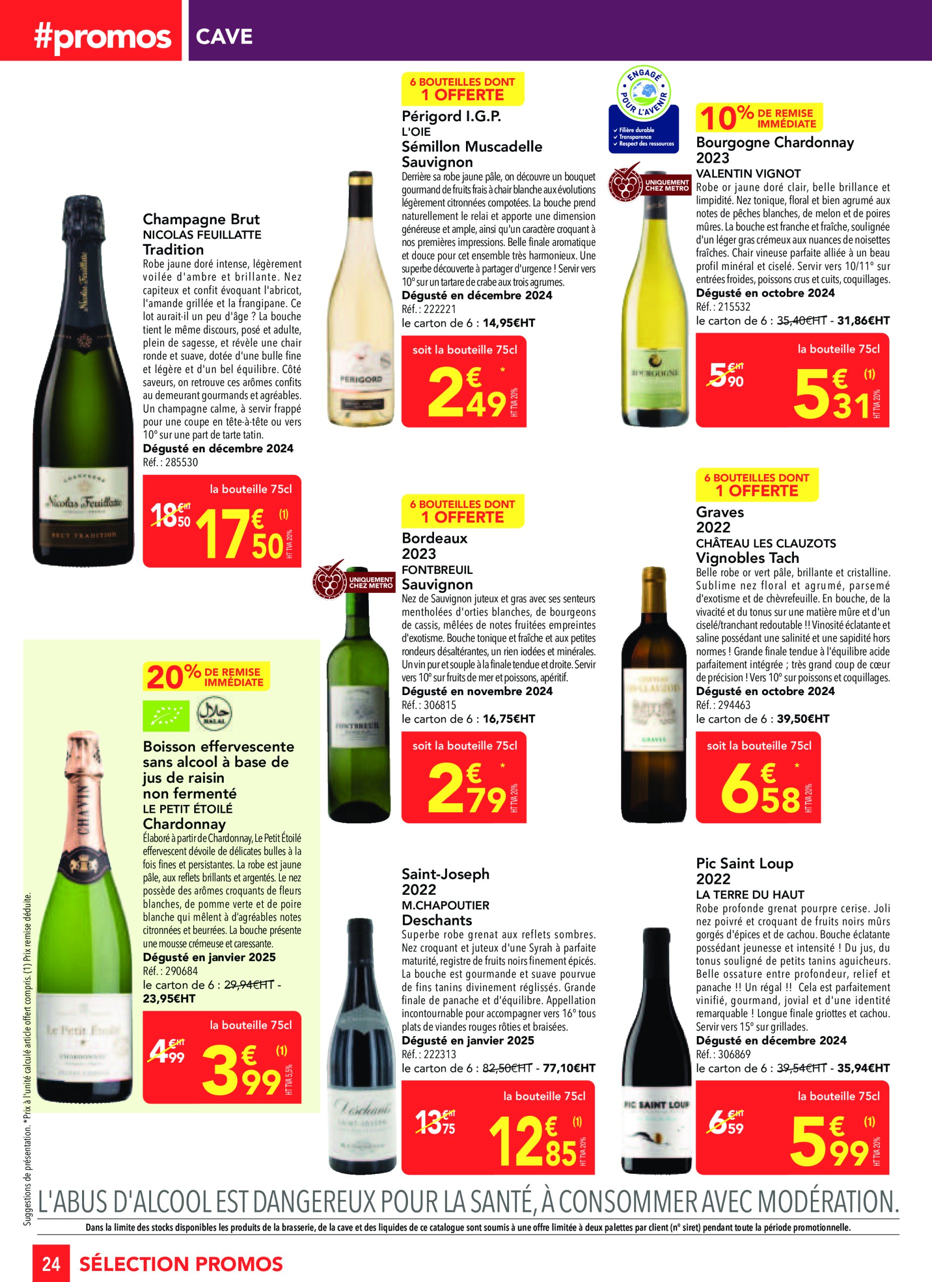 metro - Catalogue Metro - Sélection Promo Restauration valable dès 27/02 - 26/03 - page: 24 metro - Catalogue Metro - Sélection Promo Restauration valable dès 27/02 - 26/03 - page: 24