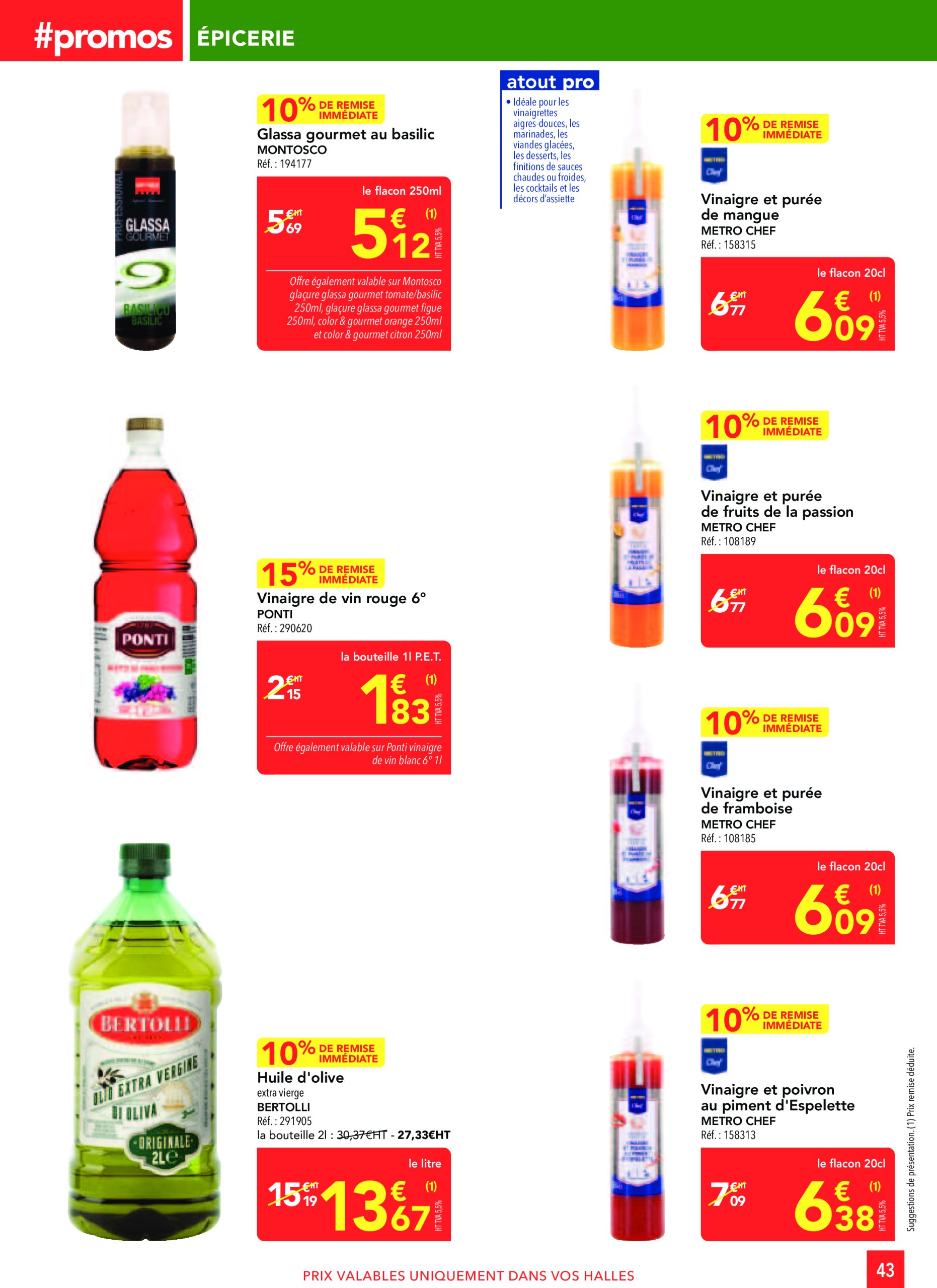 metro - Catalogue Metro - Sélection Promo Restauration valable dès 27/02 - 26/03 - page: 43 metro - Catalogue Metro - Sélection Promo Restauration valable dès 27/02 - 26/03 - page: 43