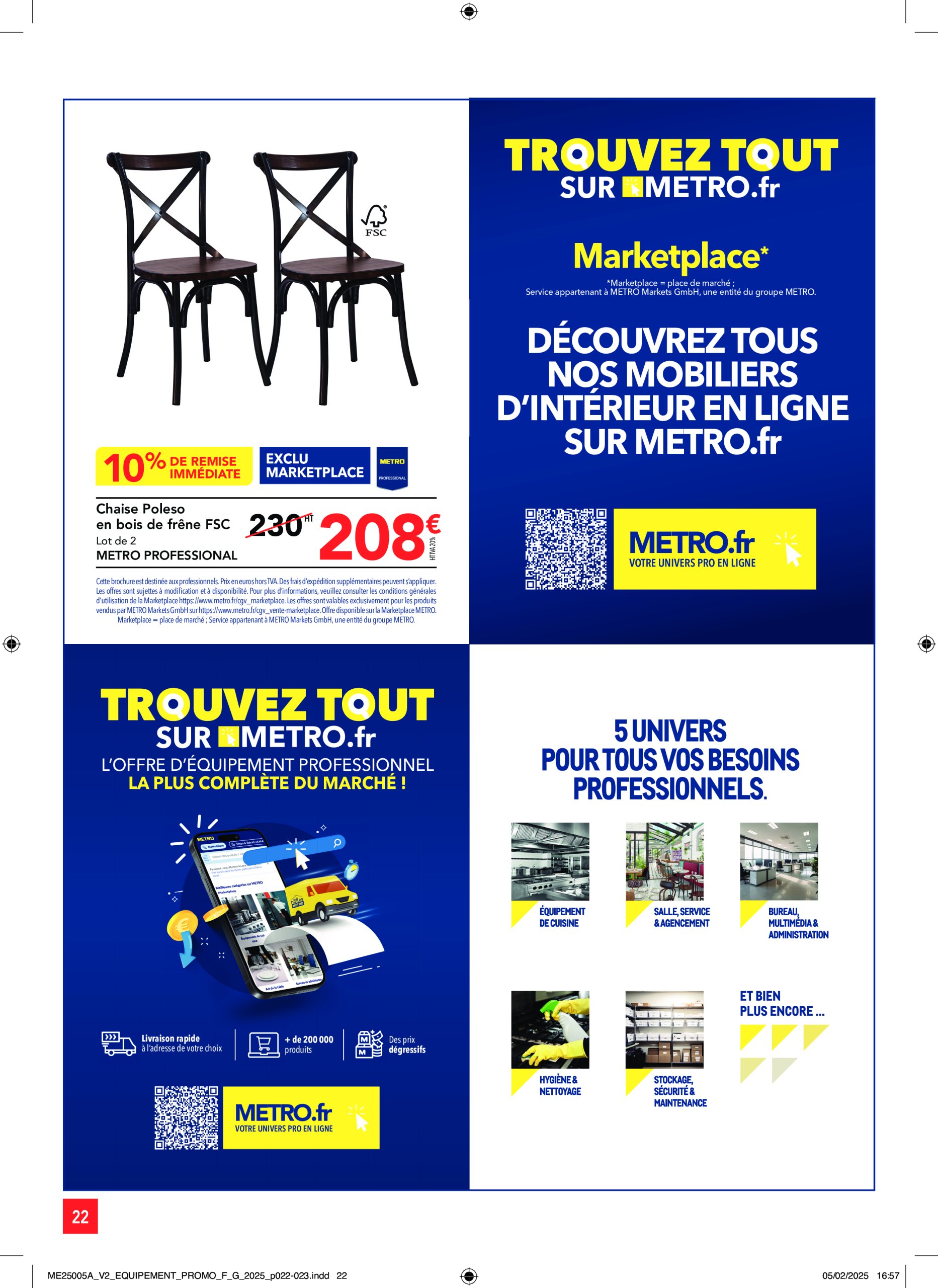 metro - Catalogue Metro - Sélection Promos Equipement valable dès 27/02 - 26/03 - page: 22