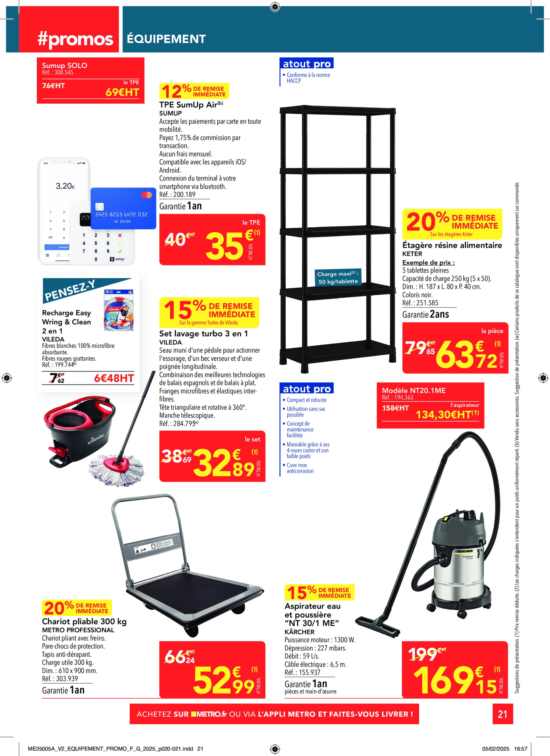 metro - Catalogue Metro - Sélection Promos Equipement valable dès 27/02 - 26/03 - page: 21