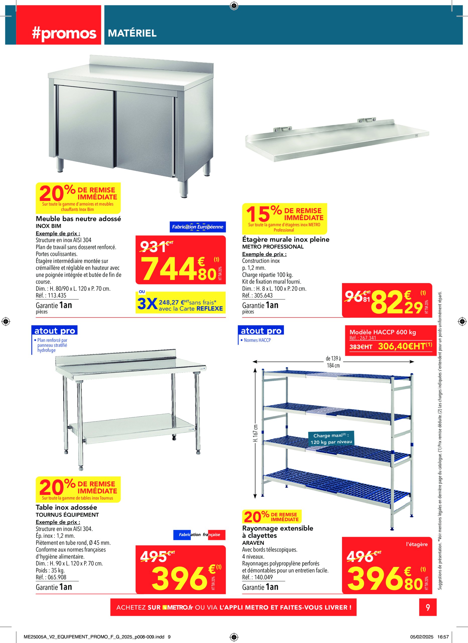 metro - Catalogue Metro - Sélection Promos Equipement valable dès 27/02 - 26/03 - page: 9