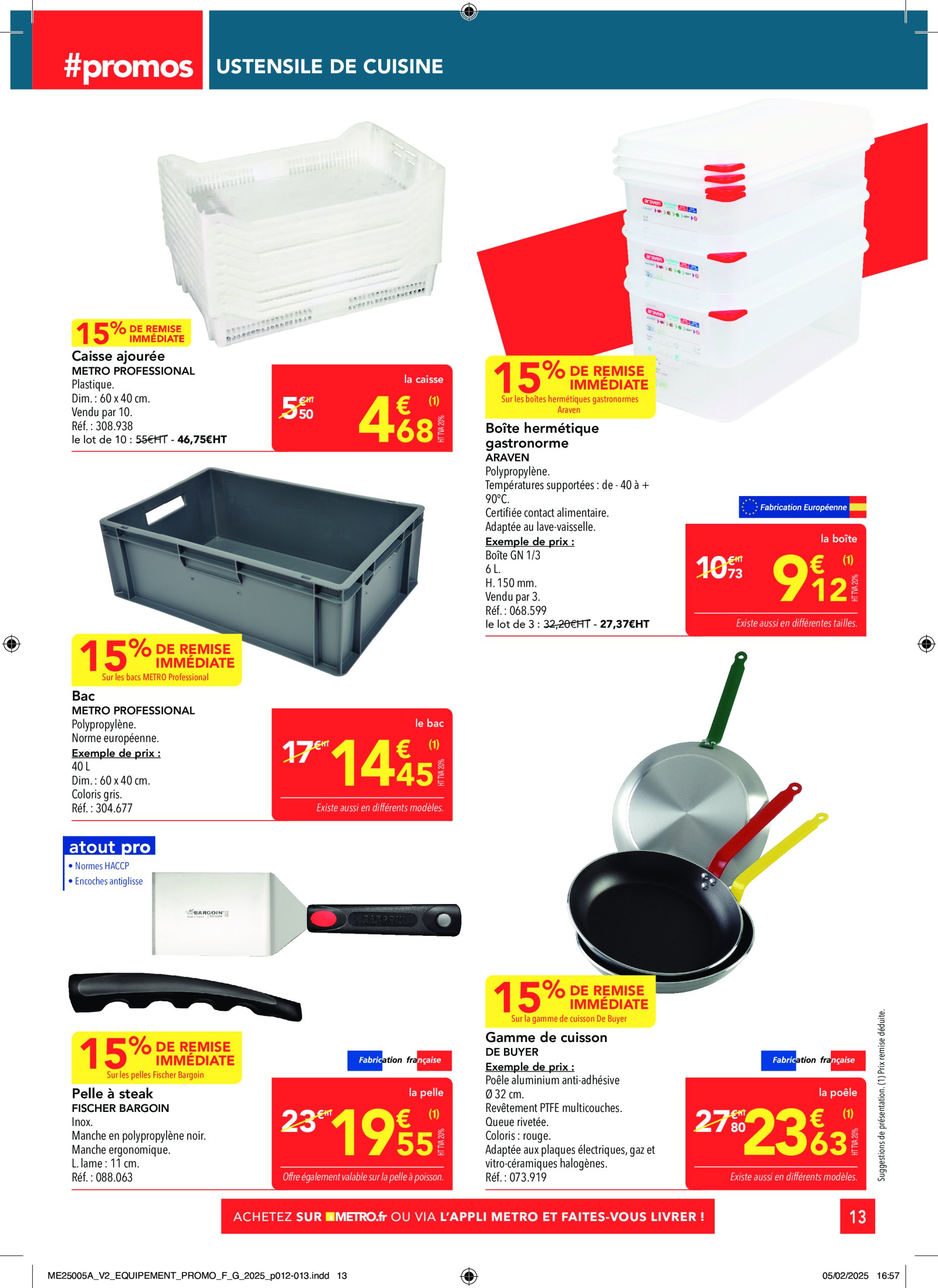 metro - Catalogue Metro - Sélection Promos Equipement valable dès 27/02 - 26/03 - page: 13
