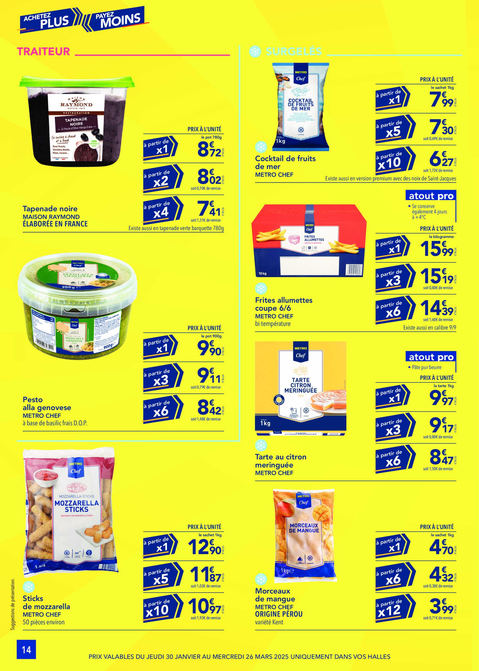 metro - Catalogue Metro - Achetez plus, Payez moins valable dès 30/01 - 26/03 - page: 14