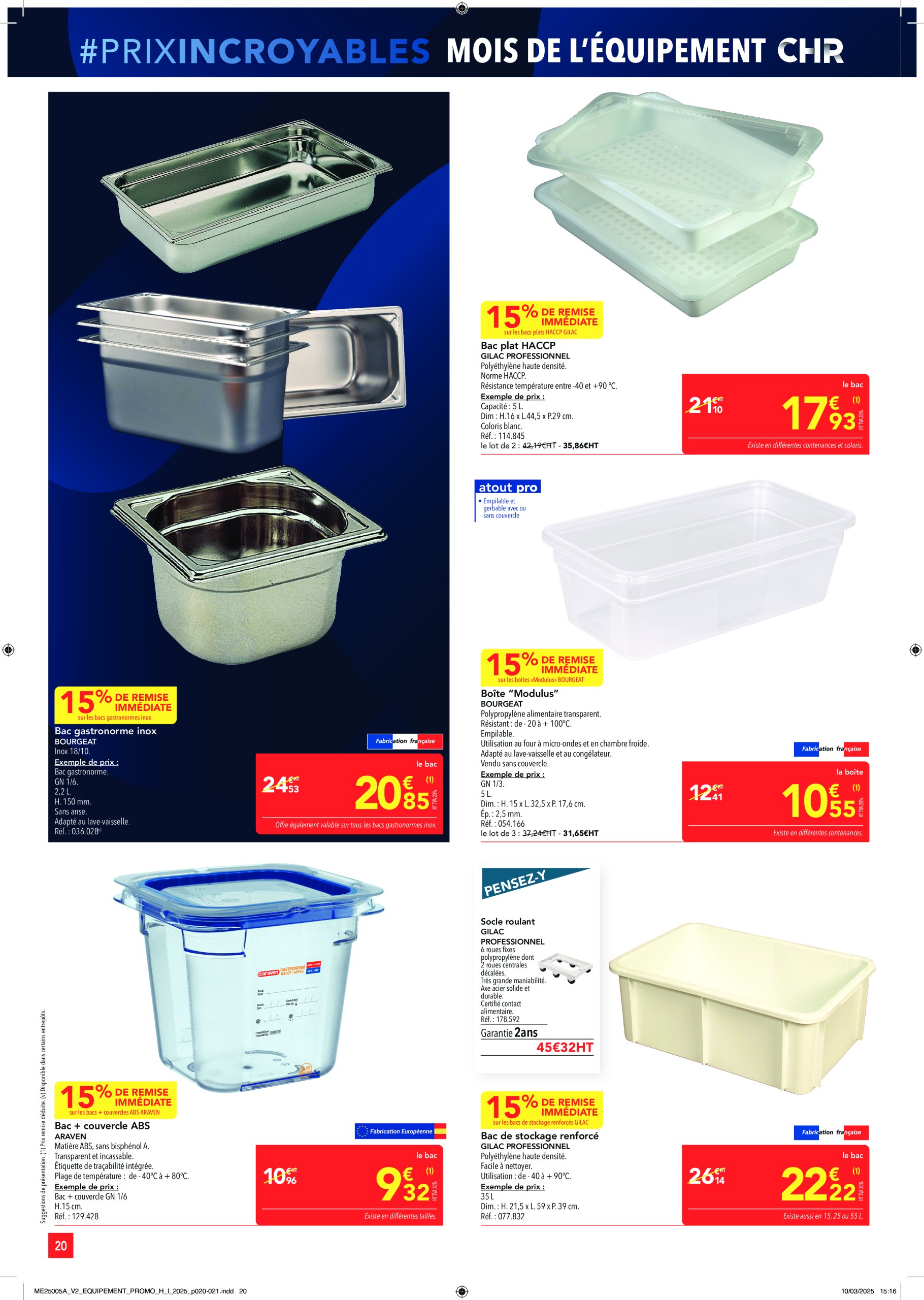 metro - Catalogue Metro - Équipement valable dès 27/03 - 23/04 - page: 20