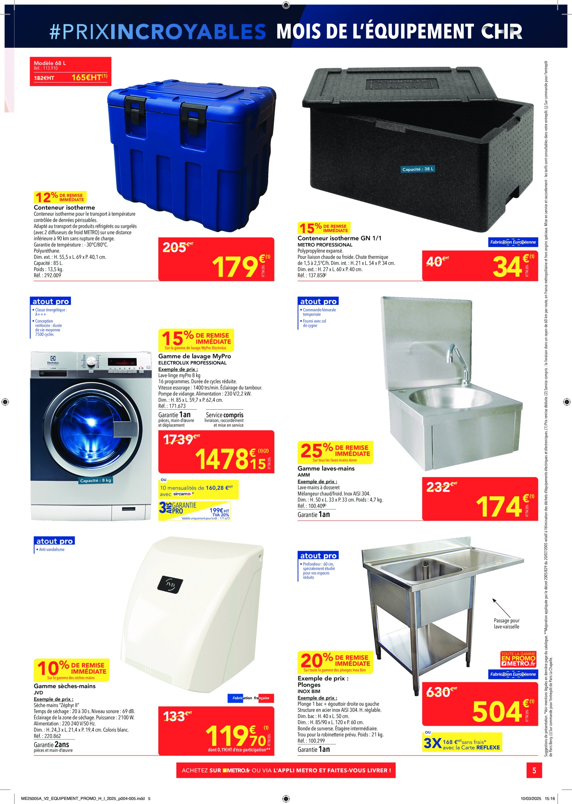 metro - Catalogue Metro - Équipement valable dès 27/03 - 23/04 - page: 5