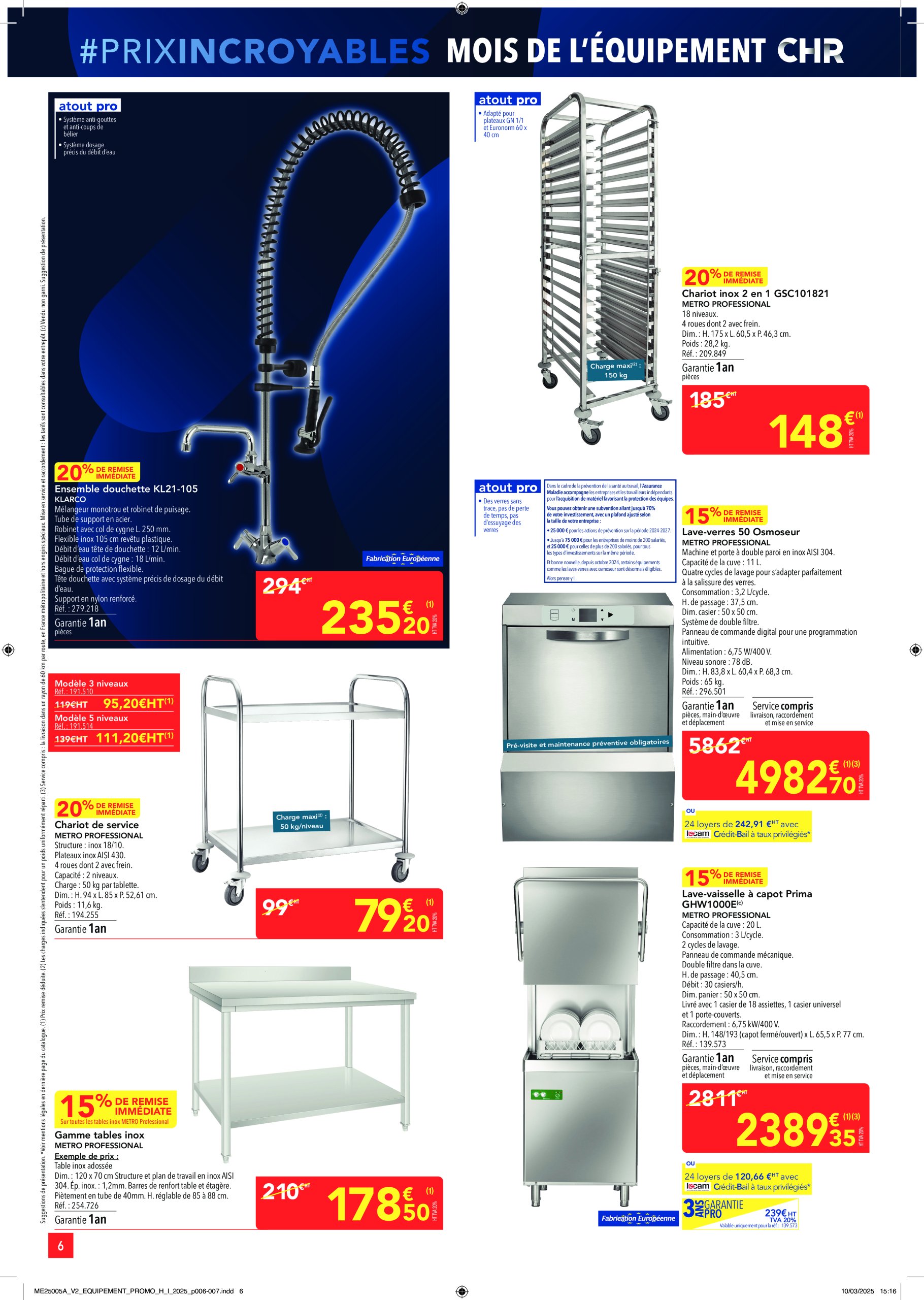 metro - Catalogue Metro - Équipement valable dès 27/03 - 23/04 - page: 6