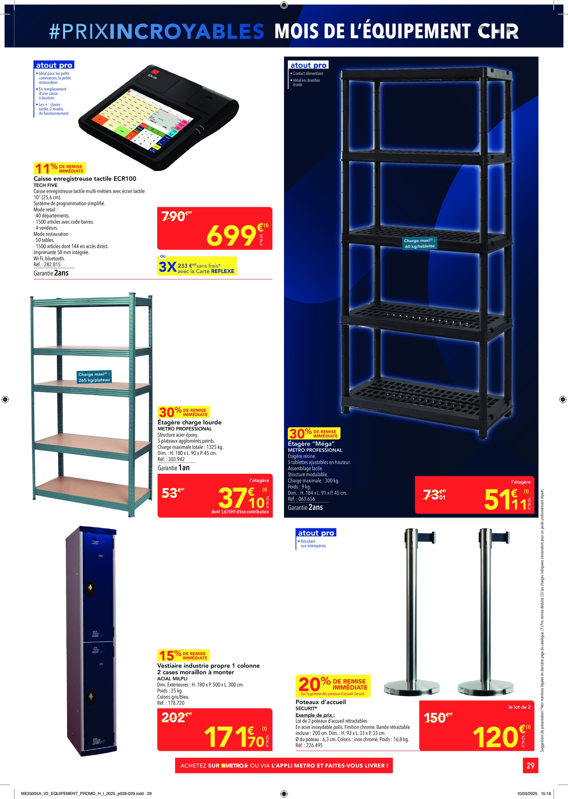 metro - Catalogue Metro - Équipement valable dès 27/03 - 23/04 - page: 29