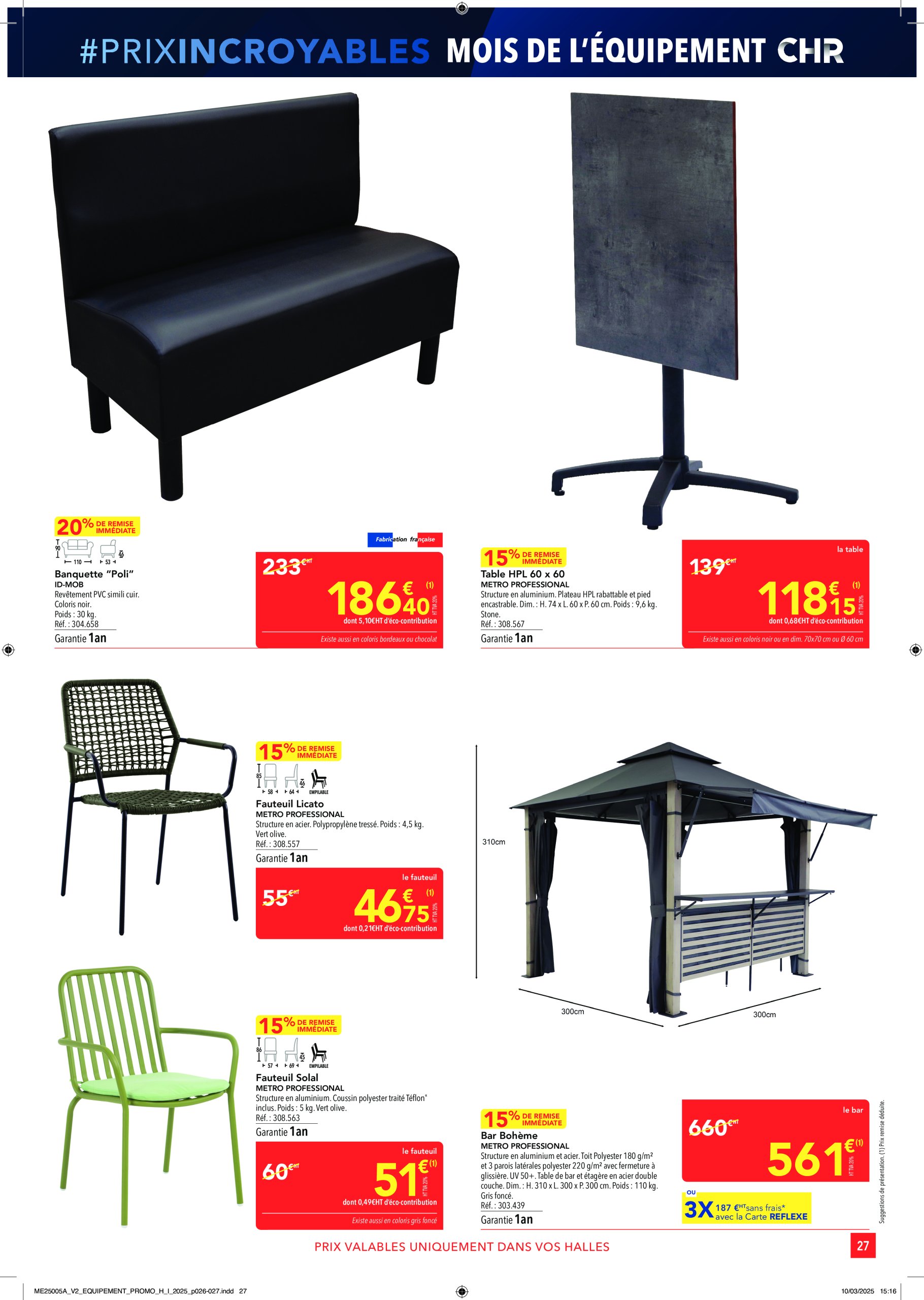 metro - Catalogue Metro - Équipement valable dès 27/03 - 23/04 - page: 27