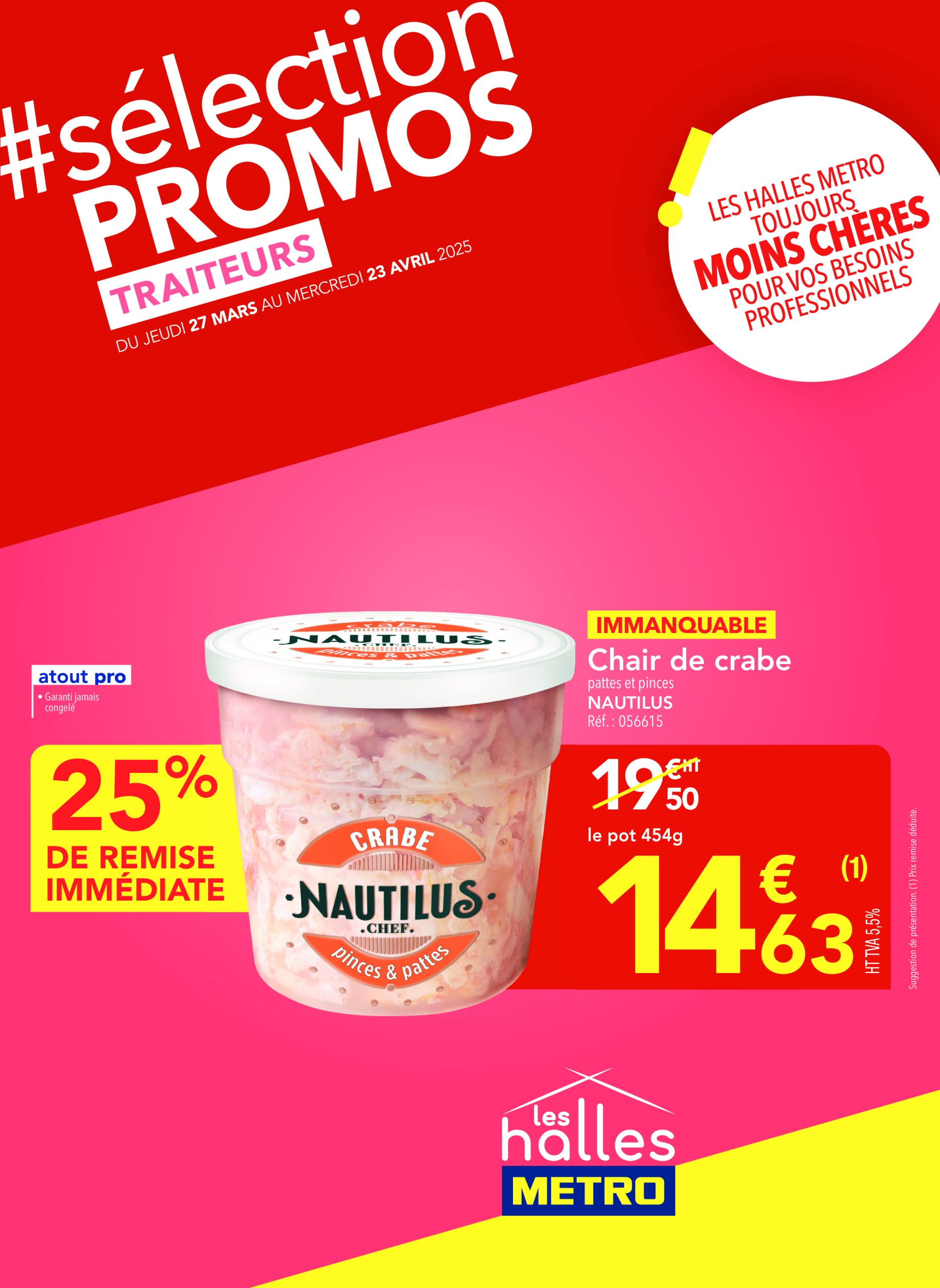 metro - Catalogue Metro - Sélection Promos Traiteurs valable dès 27/03 - 23/04
