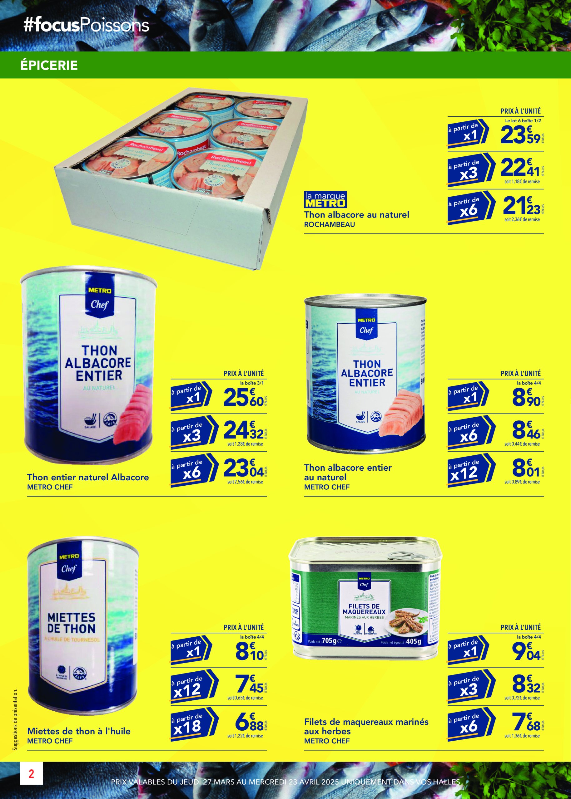 metro - Catalogue Metro - Achetez plus, Payez moins valable dès 27/03 - 23/04 - page: 2