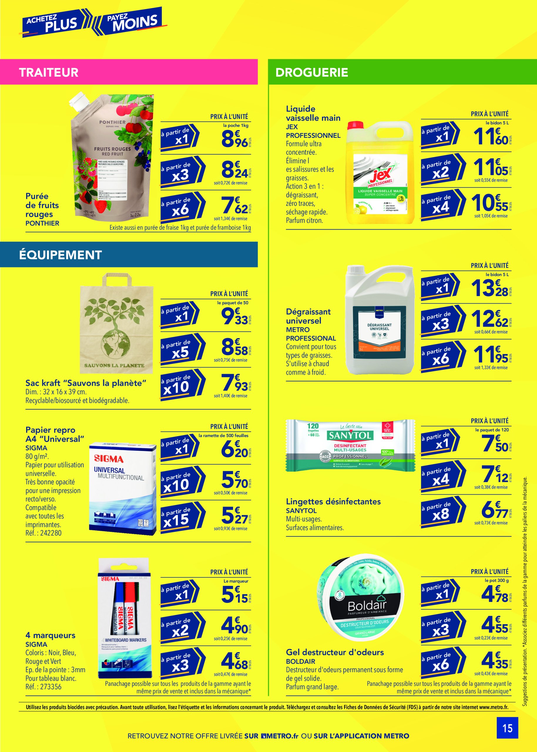 metro - Catalogue Metro - Achetez plus, Payez moins valable dès 27/03 - 23/04 - page: 15
