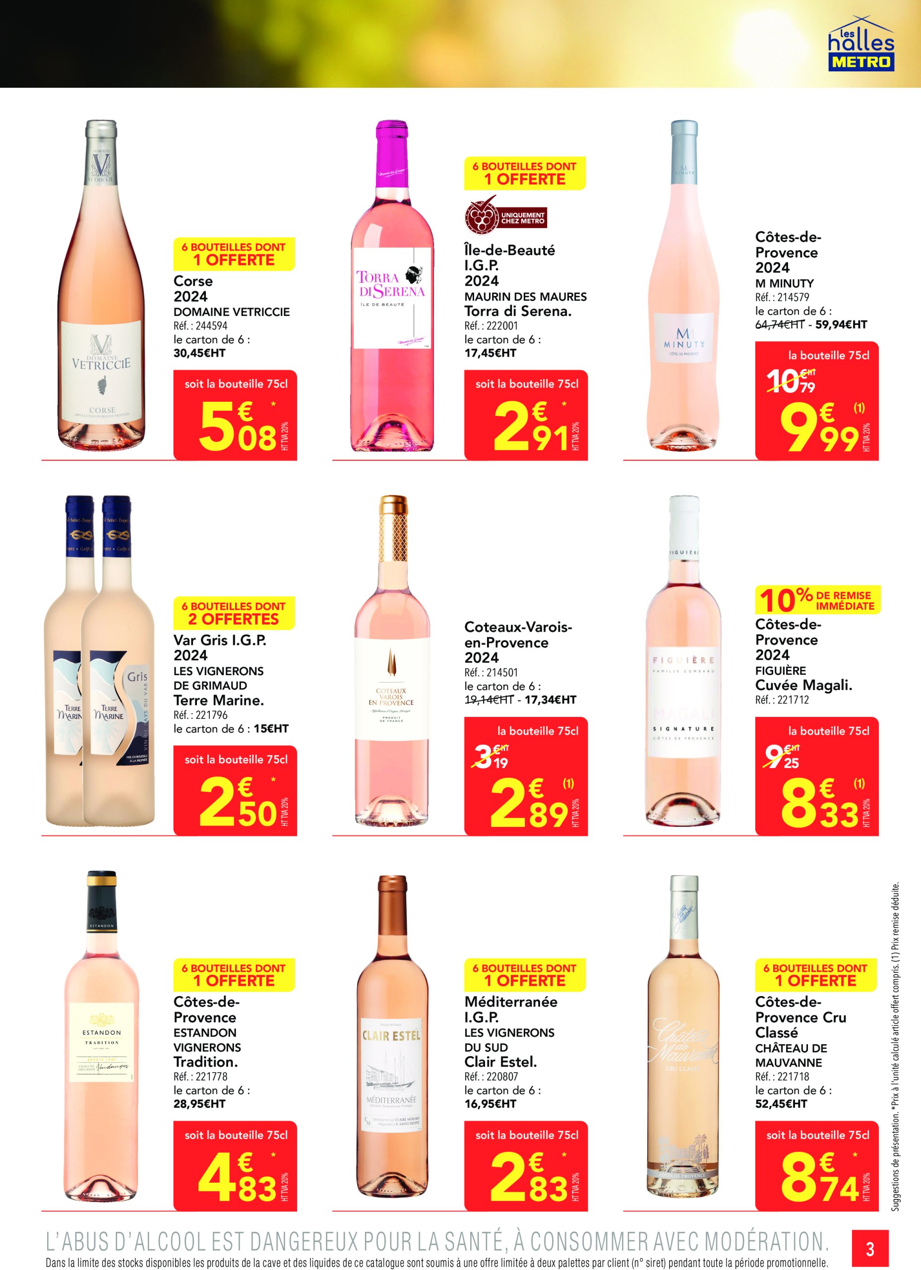 metro - Catalogue Metro - Rosés valable dès 27/03 - 23/04 - page: 3