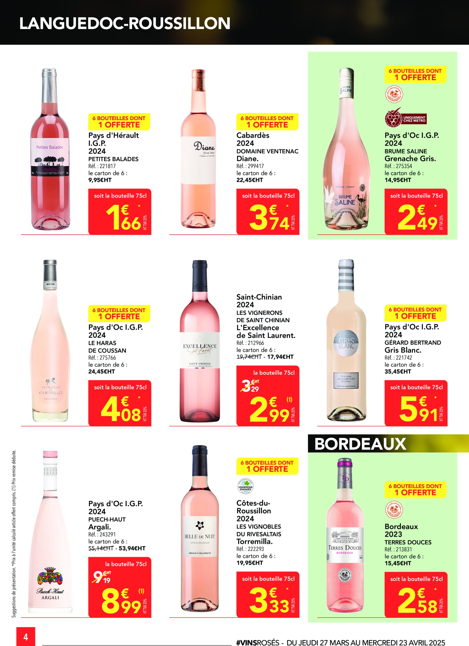 metro - Catalogue Metro - Rosés valable dès 27/03 - 23/04 - page: 4