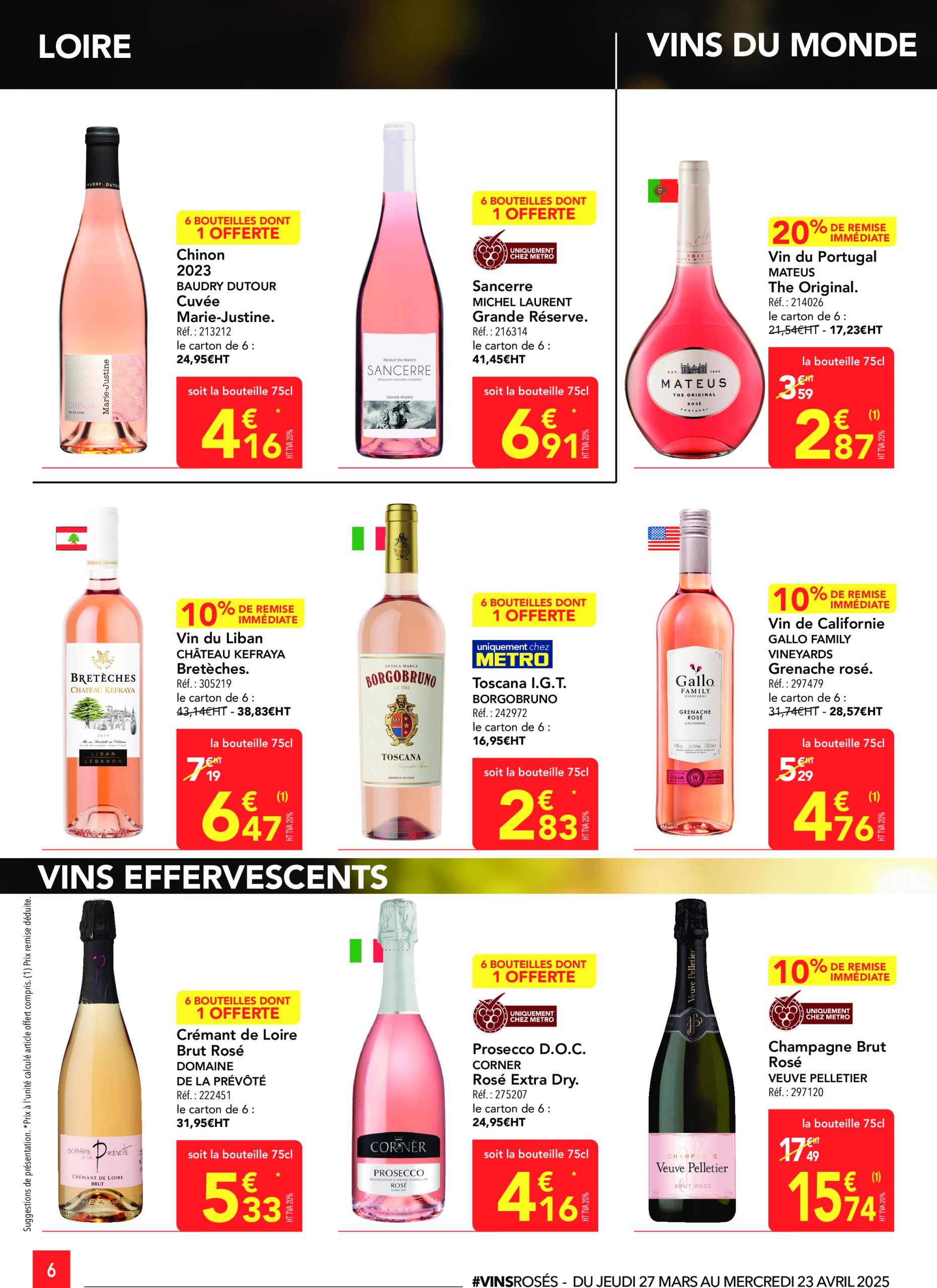 metro - Catalogue Metro - Rosés valable dès 27/03 - 23/04 - page: 6