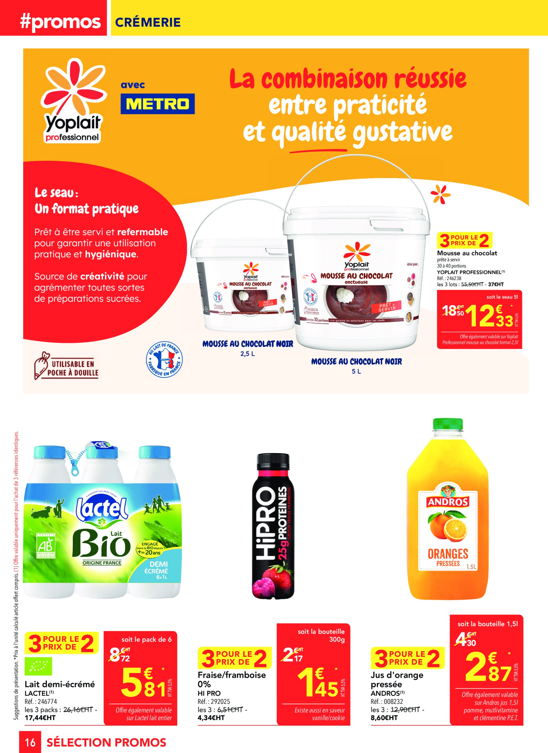 metro - Catalogue Metro - Sélection Promo Restauration valable dès 27/03 - 23/04 - page: 16 metro - Catalogue Metro - Sélection Promo Restauration valable dès 27/03 - 23/04 - page: 16