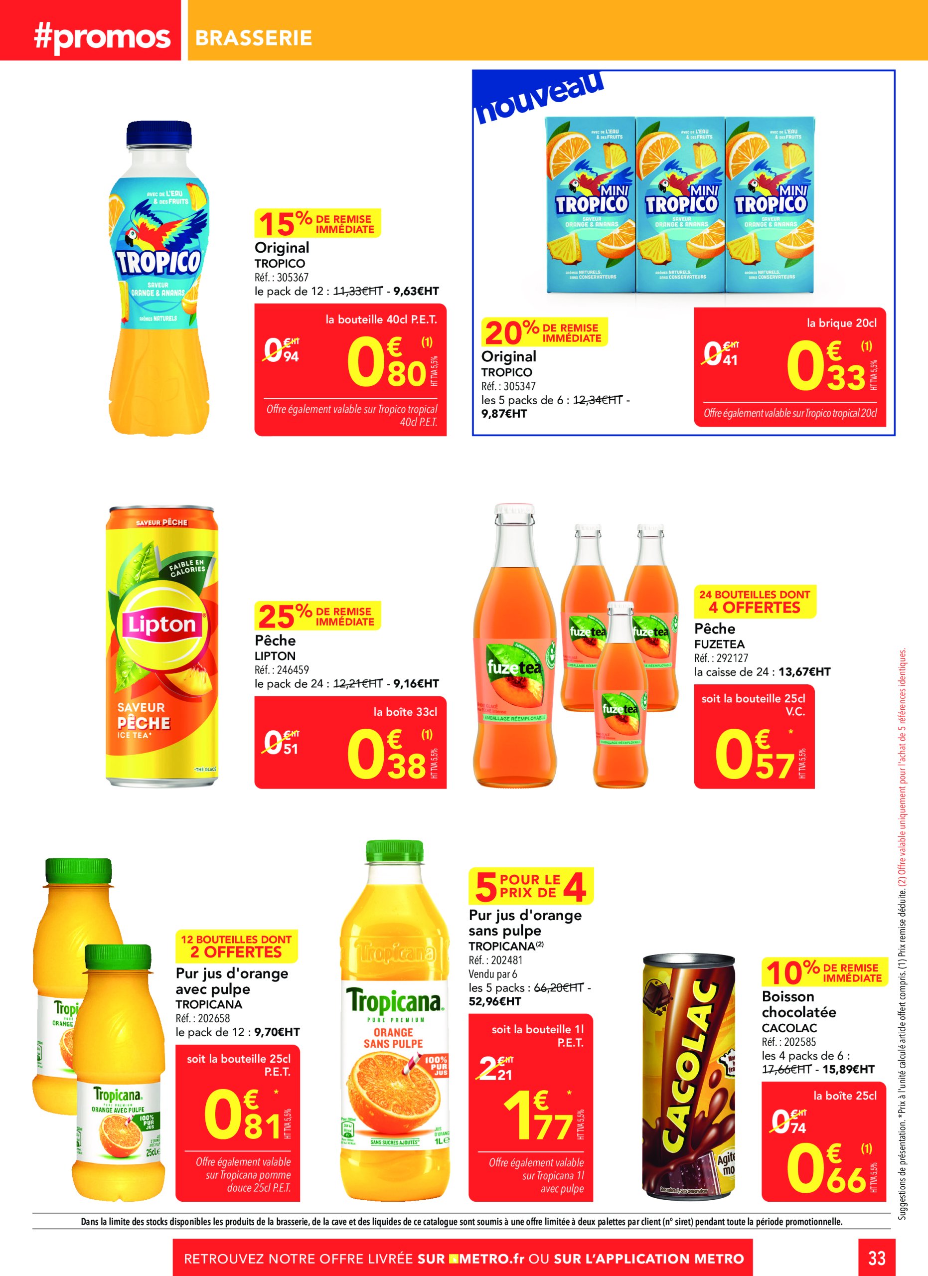 metro - Catalogue Metro - Sélection Promo Restauration valable dès 27/03 - 23/04 - page: 33 metro - Catalogue Metro - Sélection Promo Restauration valable dès 27/03 - 23/04 - page: 33