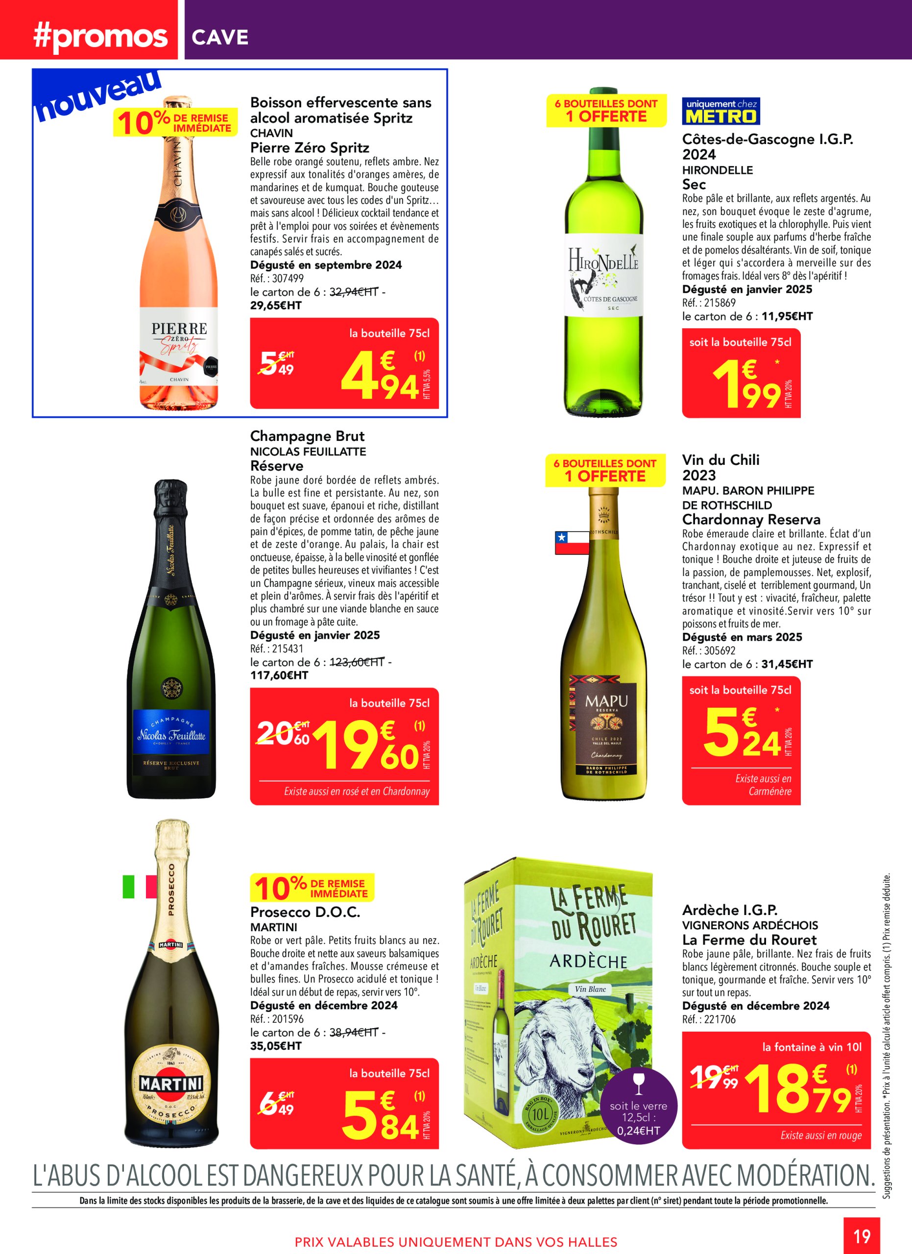 metro - Catalogue Metro - Sélection Promo Restauration valable dès 27/03 - 23/04 - page: 19 metro - Catalogue Metro - Sélection Promo Restauration valable dès 27/03 - 23/04 - page: 19