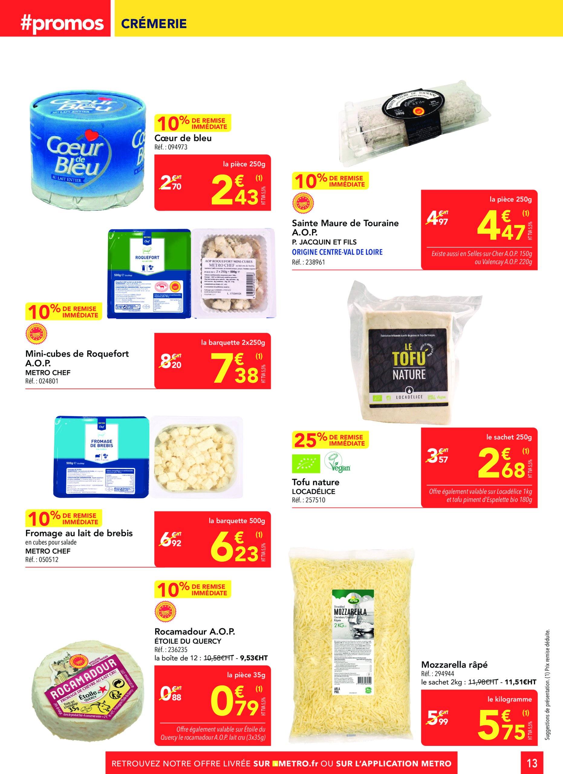 metro - Catalogue Metro - Sélection promos Restauration valable dès 24/04 - 21/05 - page: 13 metro - Catalogue Metro - Sélection promos Restauration valable dès 24/04 - 21/05 - page: 13