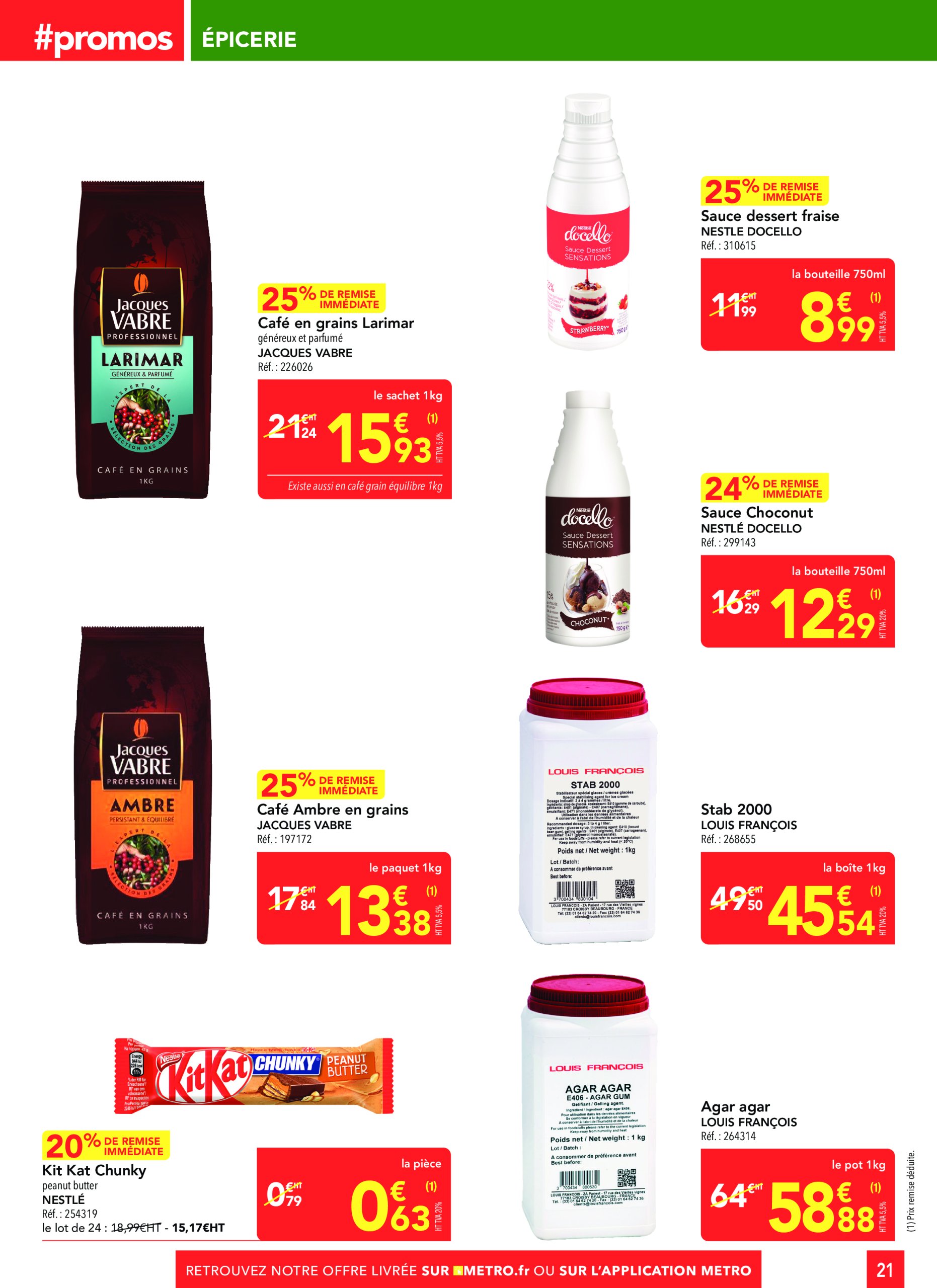metro - Catalogue Metro - Sélection Promos Supplément valable du 19/06 au 16/07 - page: 21