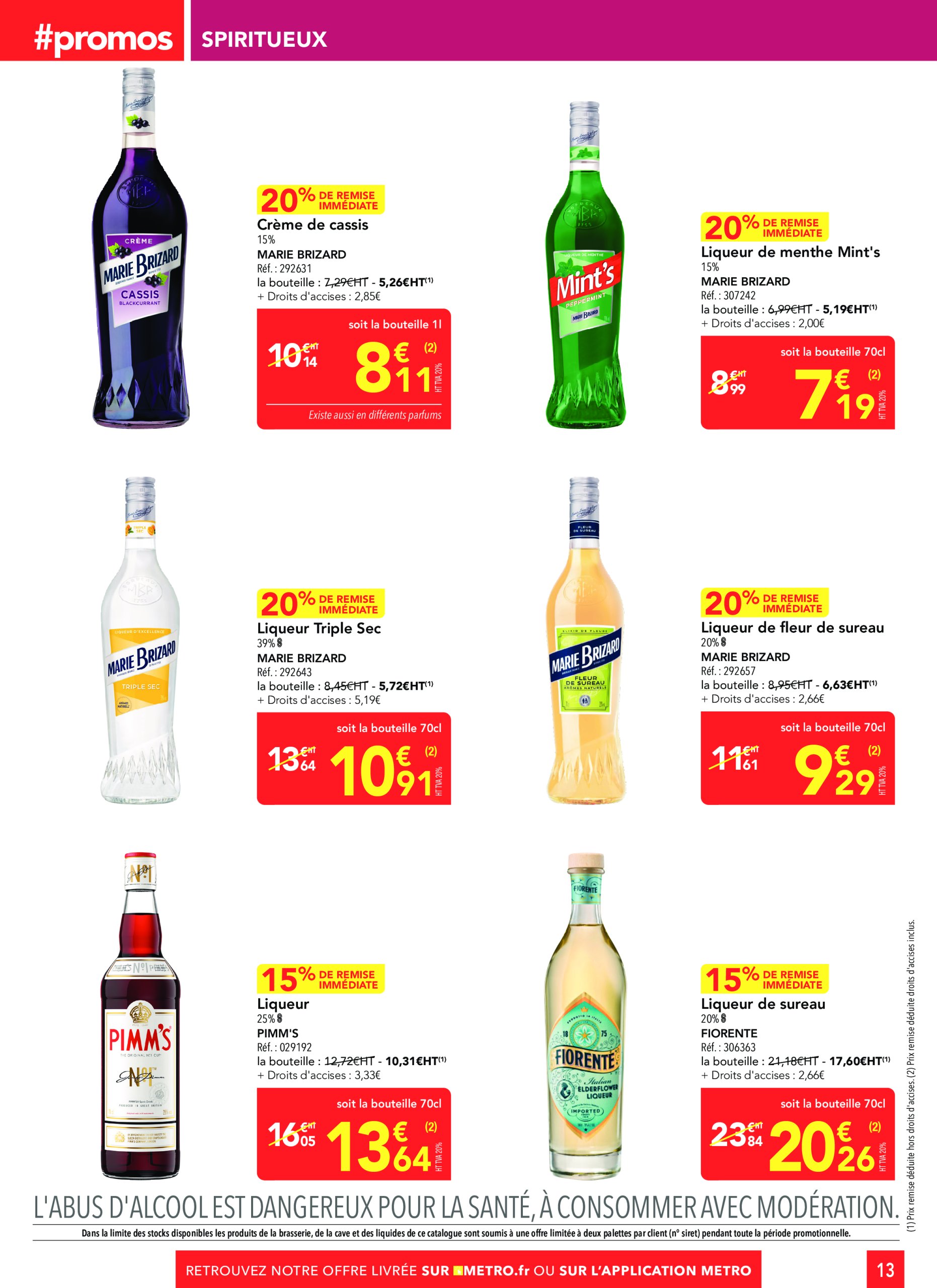 metro - Catalogue Metro - Sélection Promos Supplément valable du 19/06 au 16/07 - page: 13