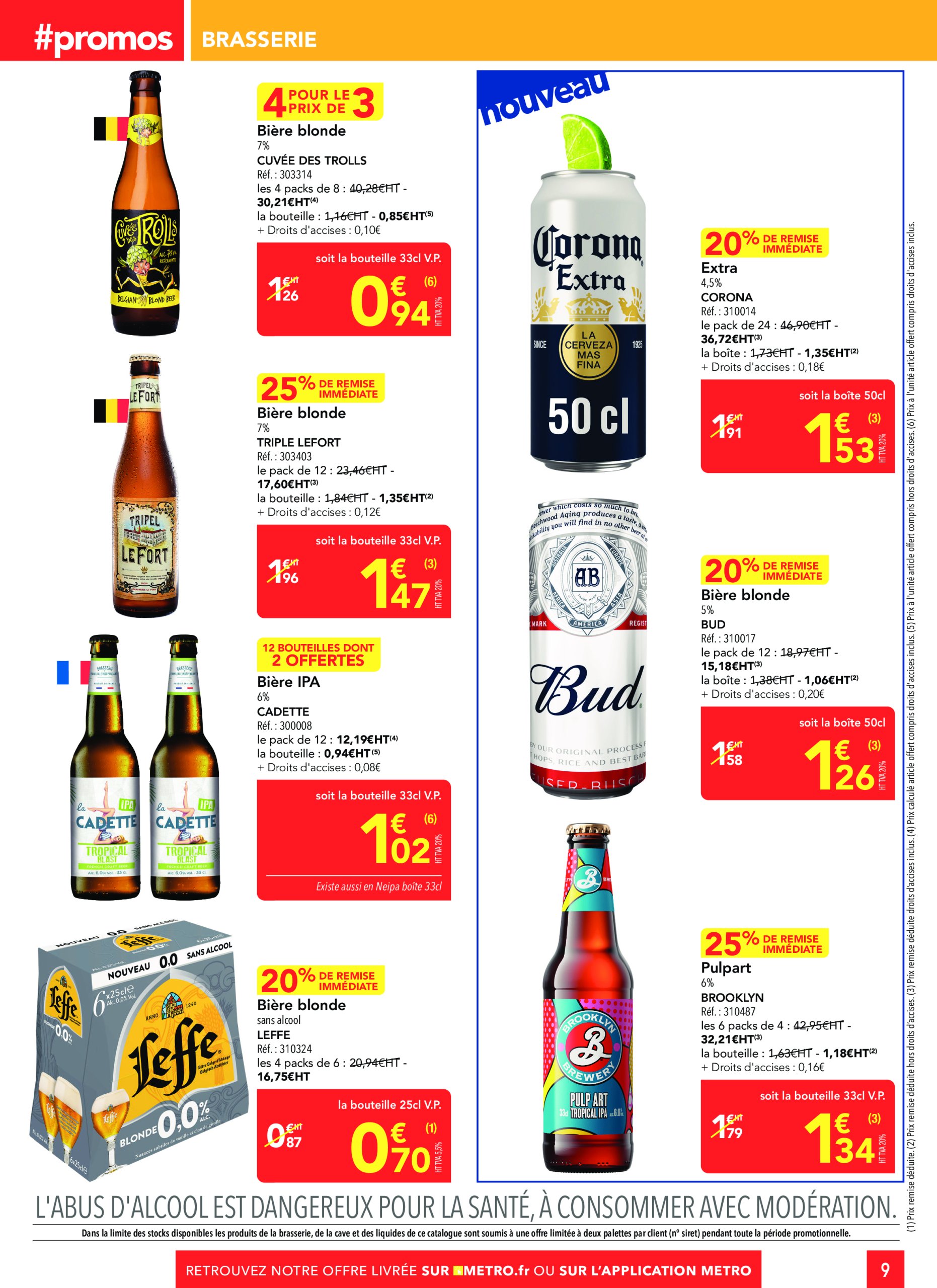 metro - Catalogue Metro - Sélection Promos Supplément valable du 19/06 au 16/07 - page: 9