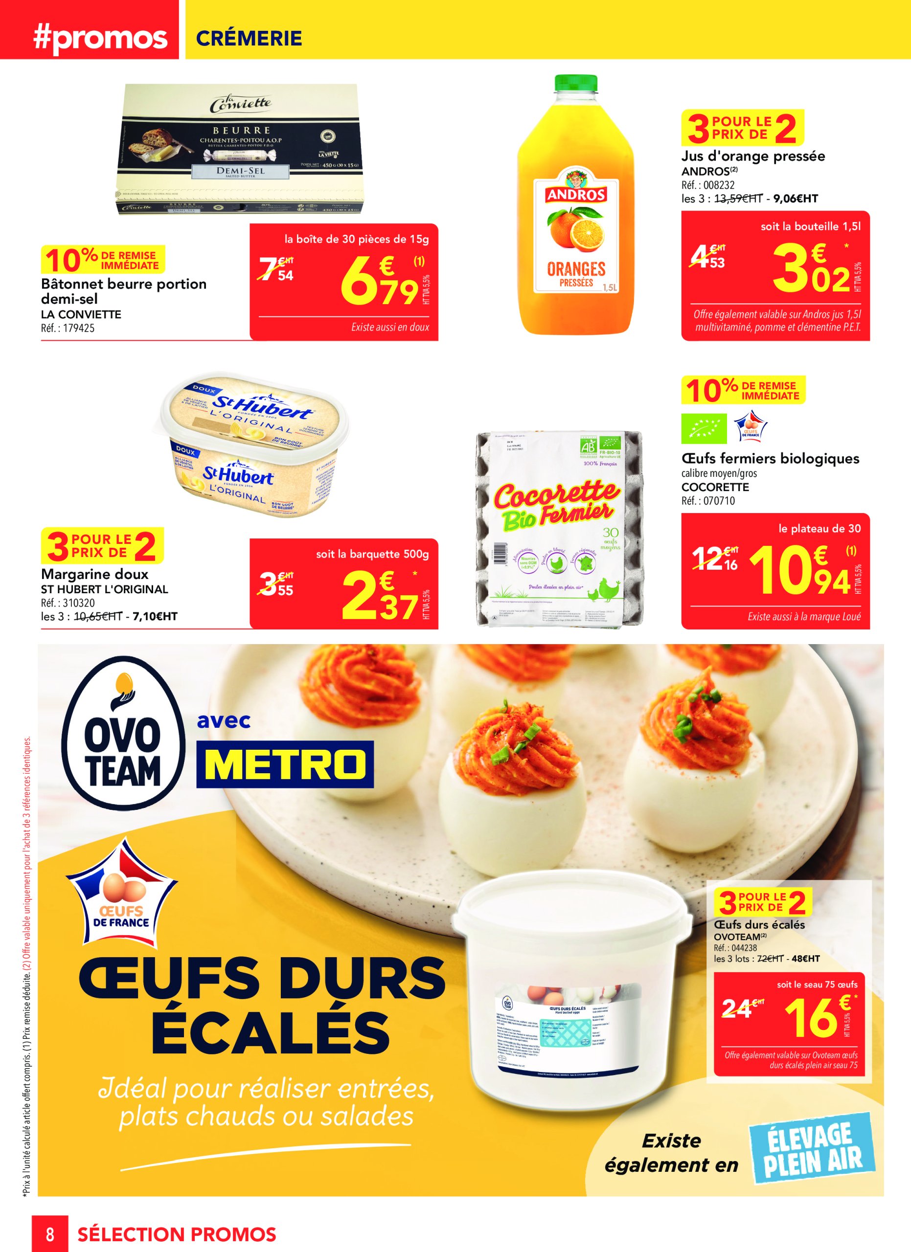 metro - Catalogue Metro - Sélection Promos Restauration valable du 19/06 au 16/07 - page: 8 metro - Catalogue Metro - Sélection Promos Restauration valable du 19/06 au 16/07 - page: 8