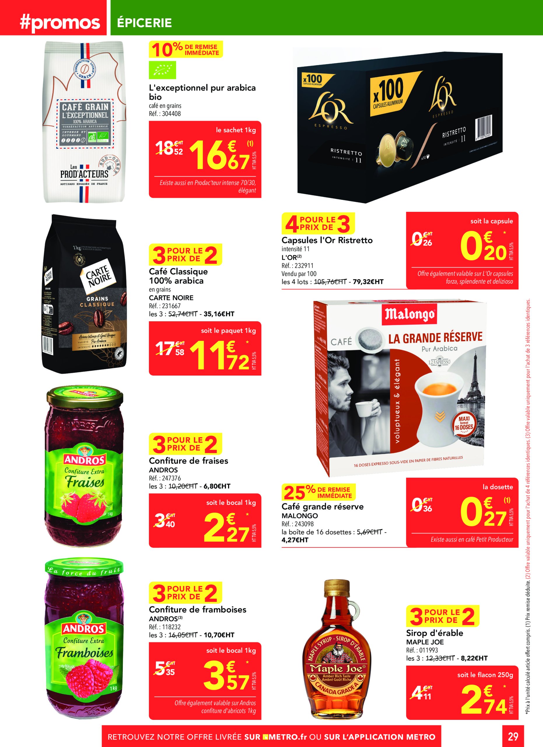 metro - Catalogue Metro - Sélection Promos Restauration valable du 19/06 au 16/07 - page: 29 metro - Catalogue Metro - Sélection Promos Restauration valable du 19/06 au 16/07 - page: 29