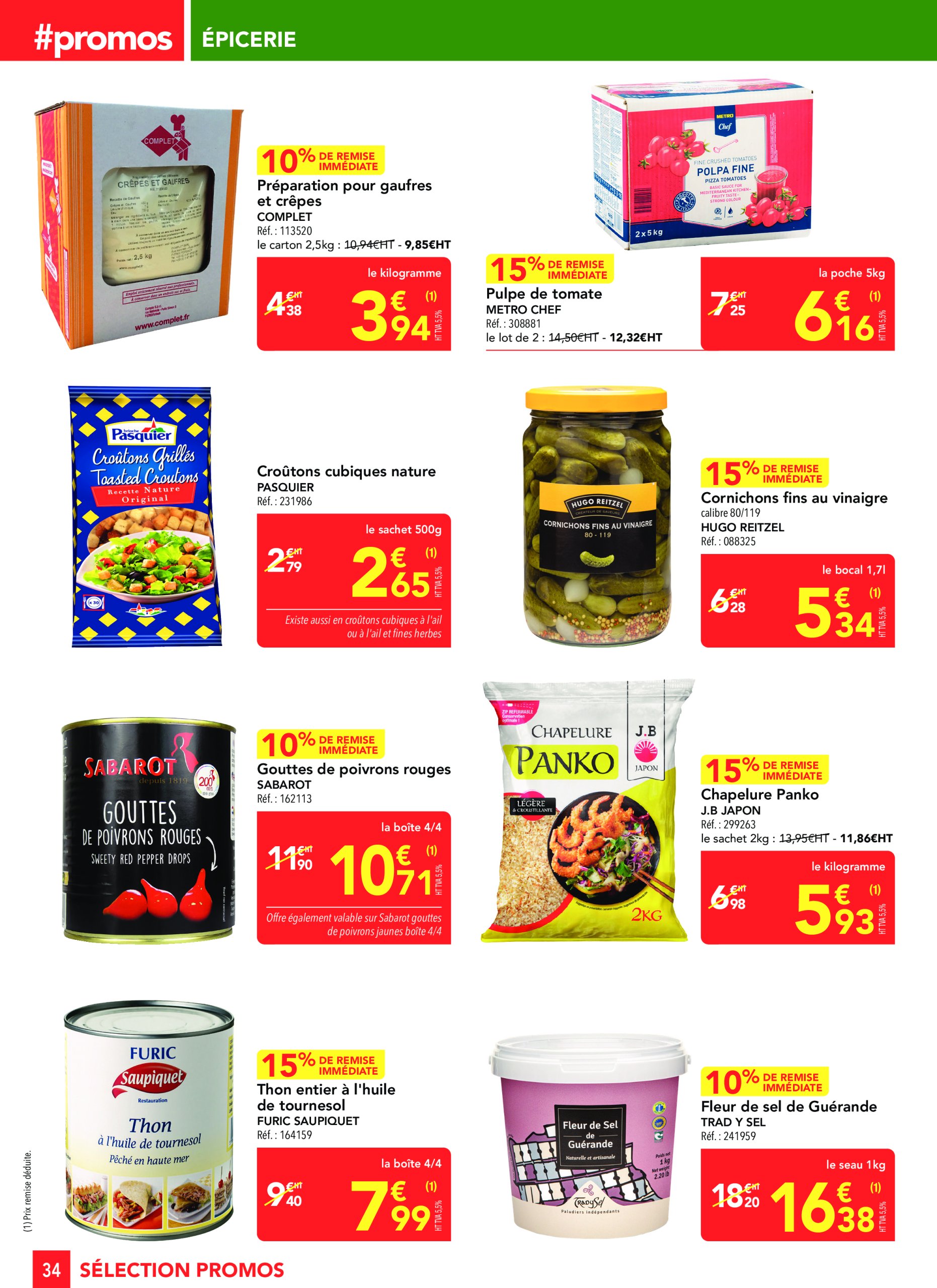 metro - Catalogue Metro - Sélection Promos Restauration valable du 19/06 au 16/07 - page: 34 metro - Catalogue Metro - Sélection Promos Restauration valable du 19/06 au 16/07 - page: 34