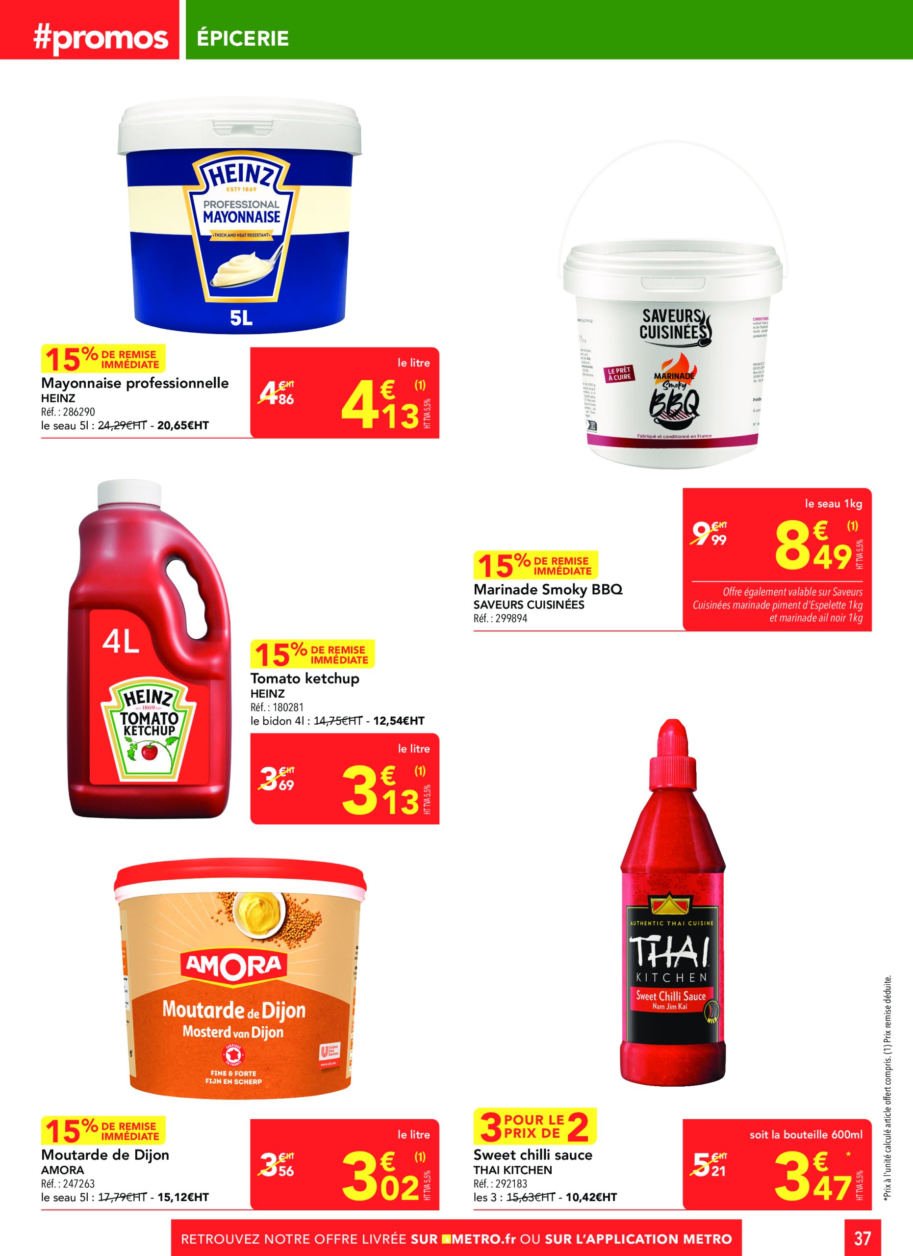 metro - Catalogue Metro - Sélection Promos Restauration valable du 19/06 au 16/07 - page: 37 metro - Catalogue Metro - Sélection Promos Restauration valable du 19/06 au 16/07 - page: 37
