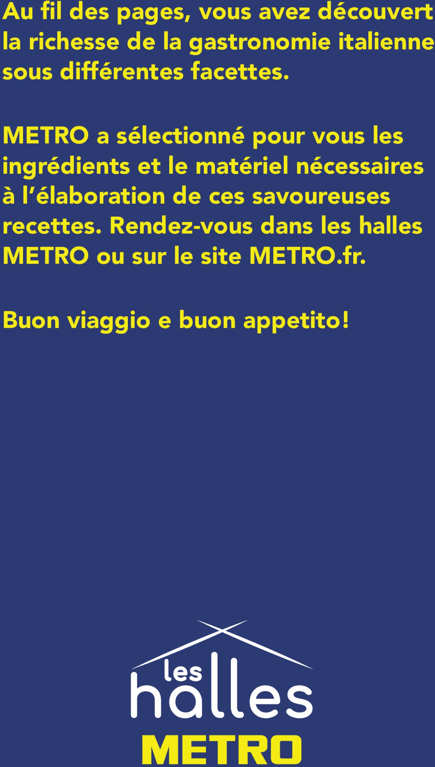 metro - Catalogue Metro - Livret recettes Italie valable du 17/06 au 31/12 - page: 42 metro - Catalogue Metro - Livret recettes Italie valable du 17/06 au 31/12 - page: 42