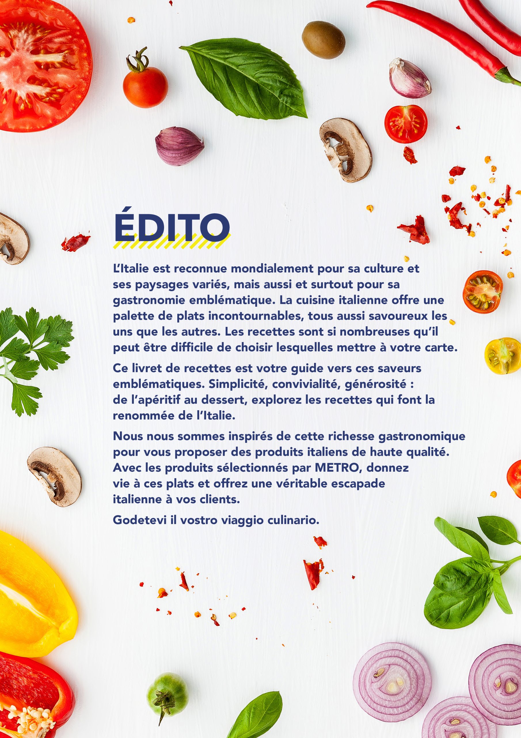 metro - Catalogue Metro - Livret recettes Italie valable du 17/06 au 31/12 - page: 2 metro - Catalogue Metro - Livret recettes Italie valable du 17/06 au 31/12 - page: 2