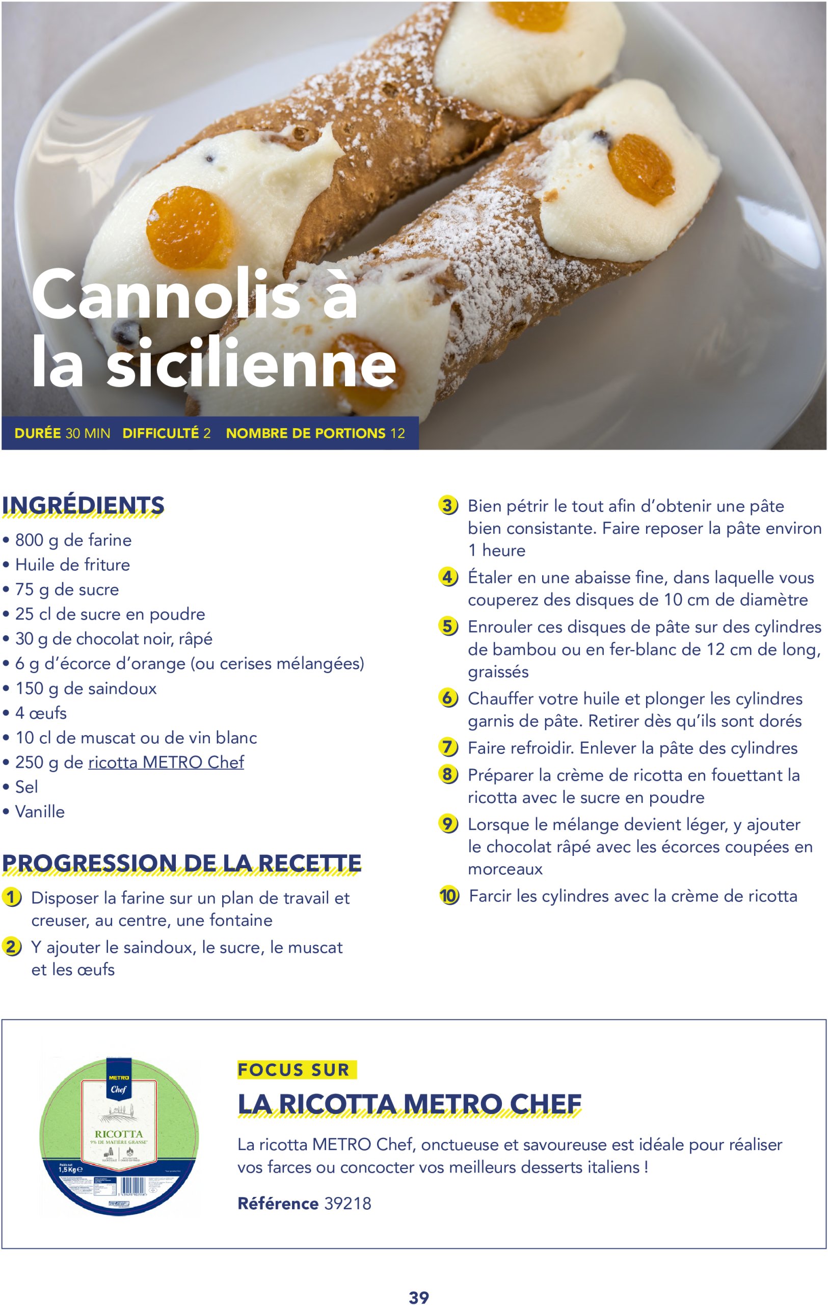 metro - Catalogue Metro - Livret recettes Italie valable du 17/06 au 31/12 - page: 39 metro - Catalogue Metro - Livret recettes Italie valable du 17/06 au 31/12 - page: 39
