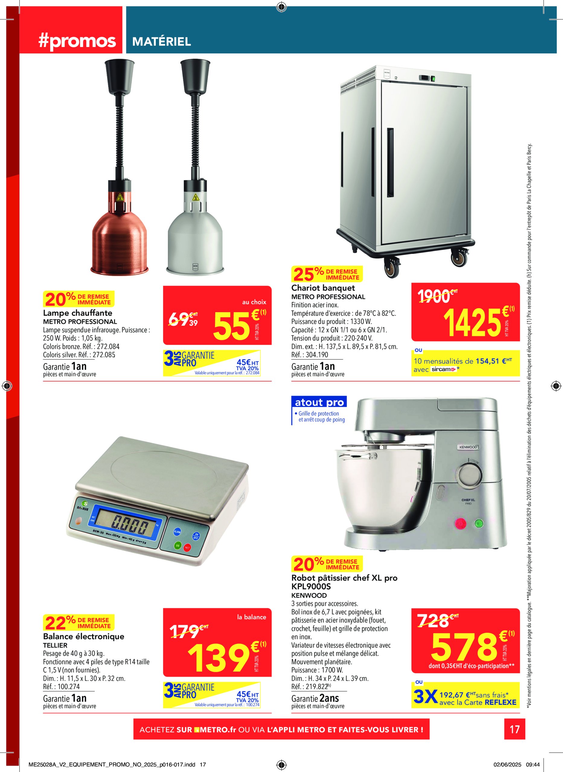 metro - Catalogue Metro - Sélection Equipement valable du 19/06 au 16/07 - page: 17