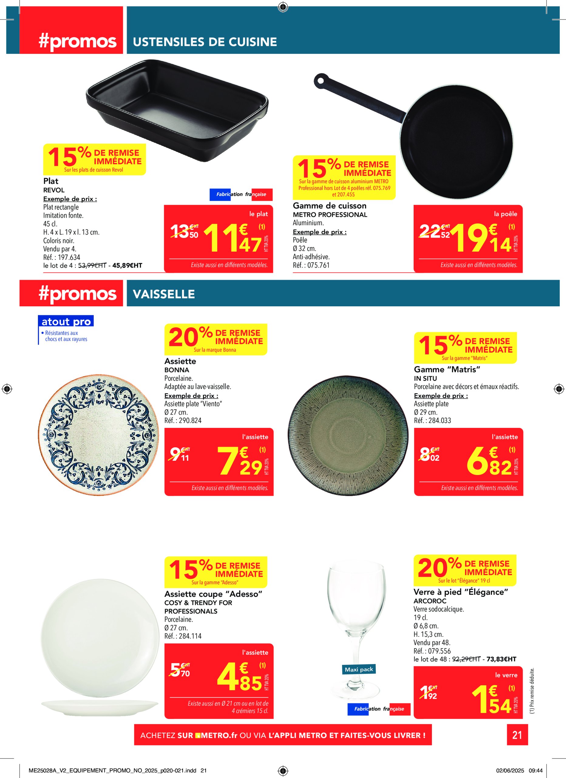 metro - Catalogue Metro - Sélection Equipement valable du 19/06 au 16/07 - page: 21