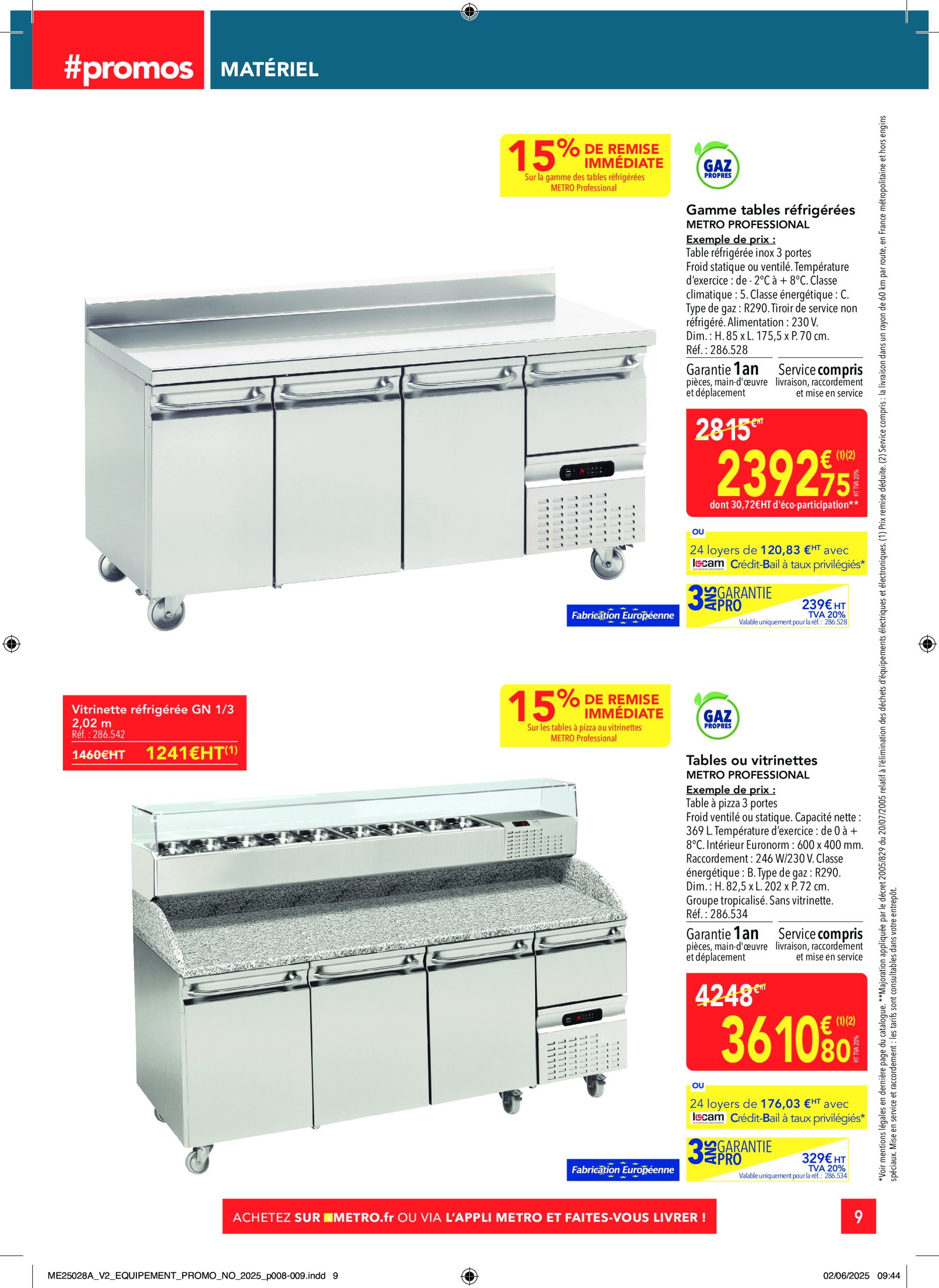 metro - Catalogue Metro - Sélection Equipement valable du 19/06 au 16/07 - page: 9