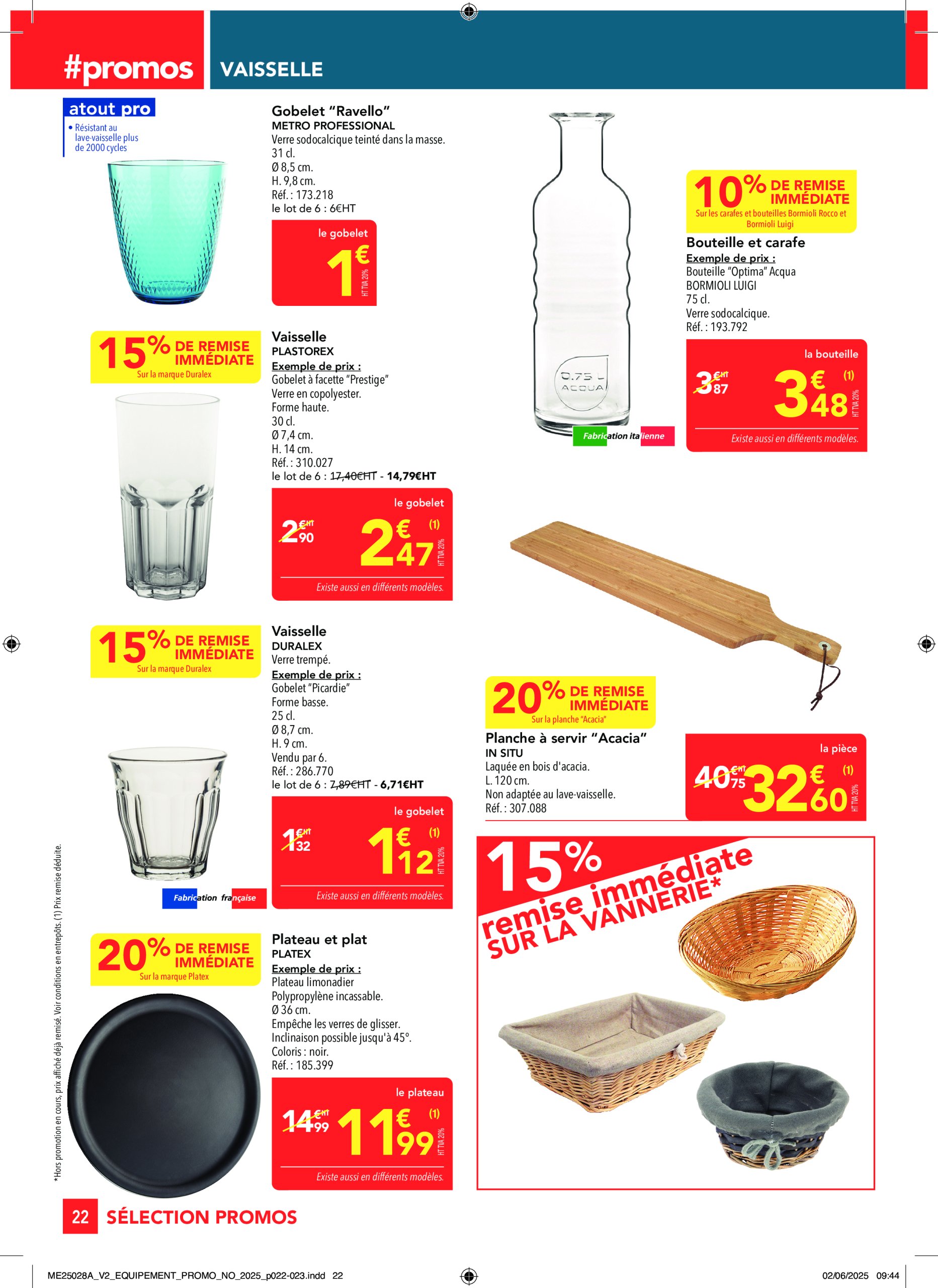 metro - Catalogue Metro - Sélection Equipement valable du 19/06 au 16/07 - page: 22