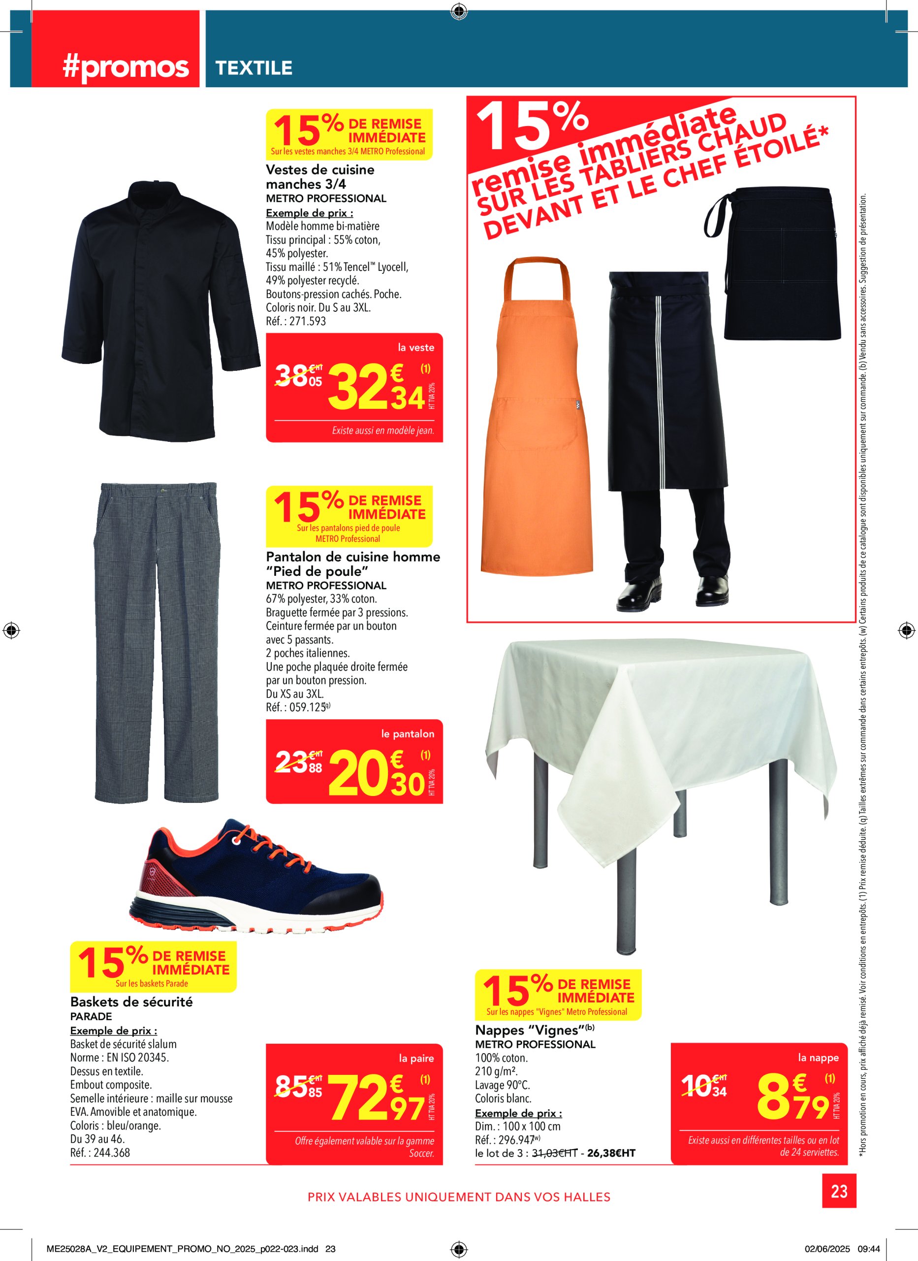 metro - Catalogue Metro - Sélection Equipement valable du 19/06 au 16/07 - page: 23