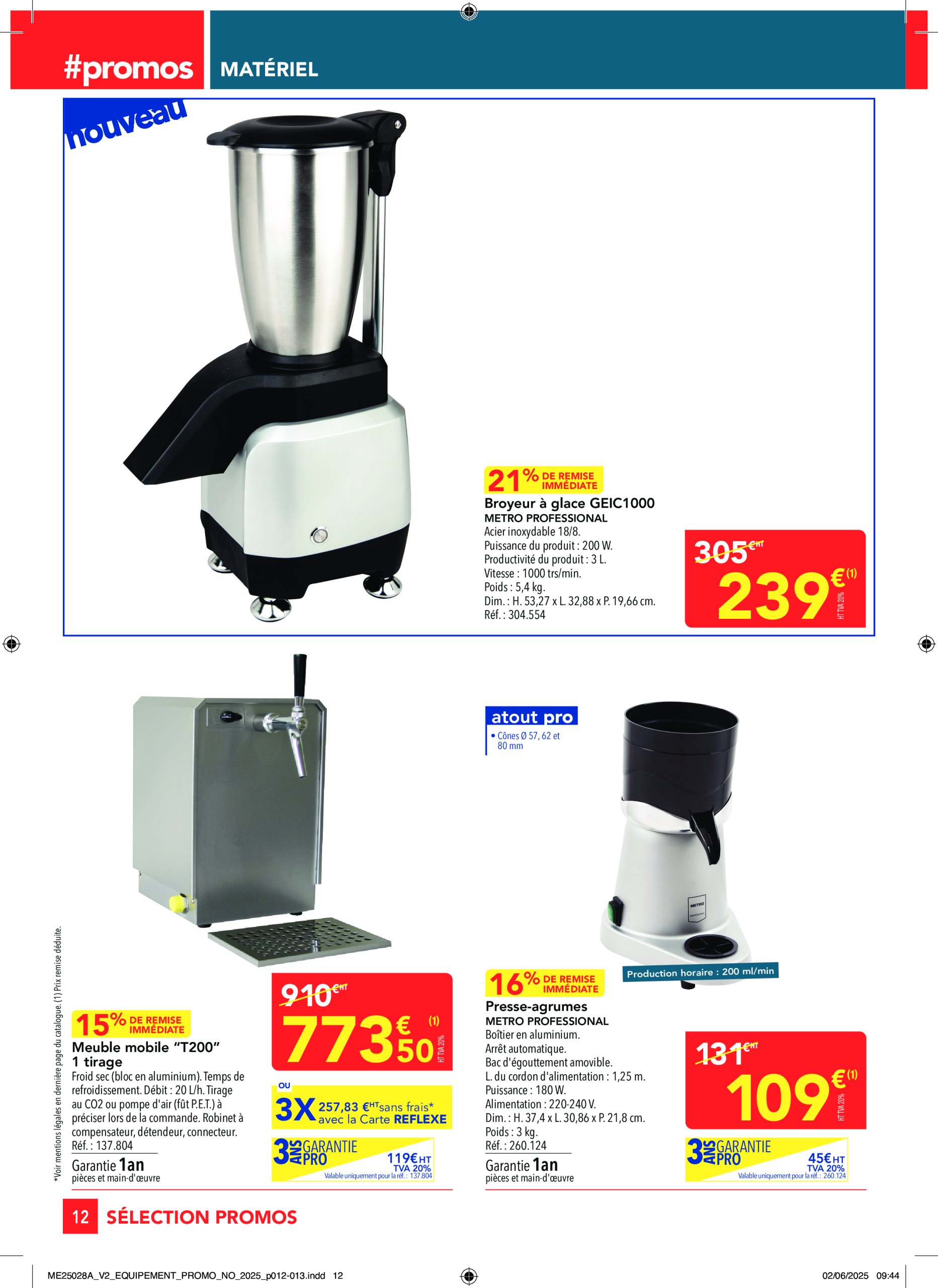 metro - Catalogue Metro - Sélection Equipement valable du 19/06 au 16/07 - page: 12