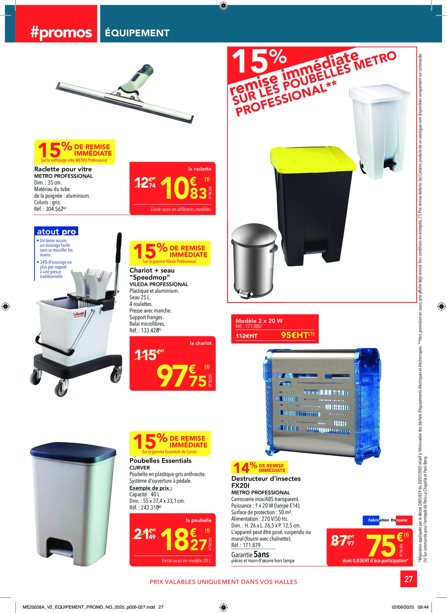 metro - Catalogue Metro - Sélection Equipement valable du 19/06 au 16/07 - page: 27