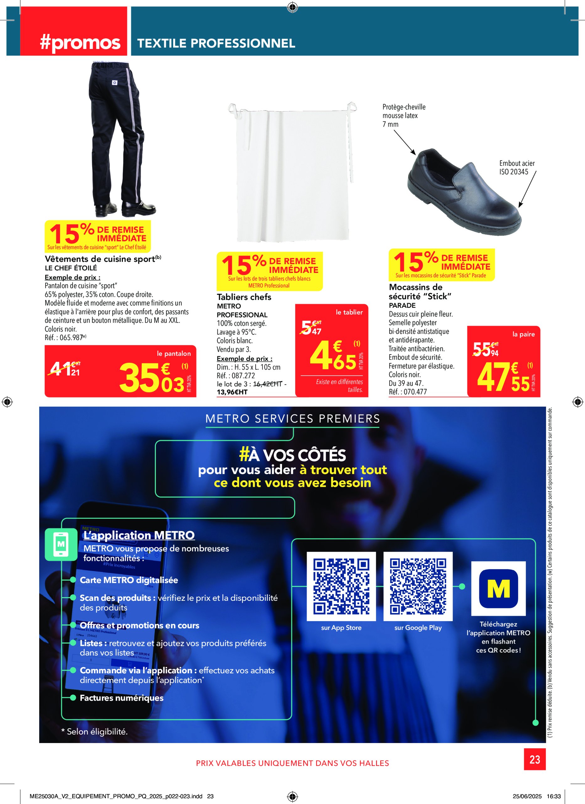 metro - Catalogue Metro - Sélection Promos Equipement valable du 17/07 au 13/08 - page: 23
