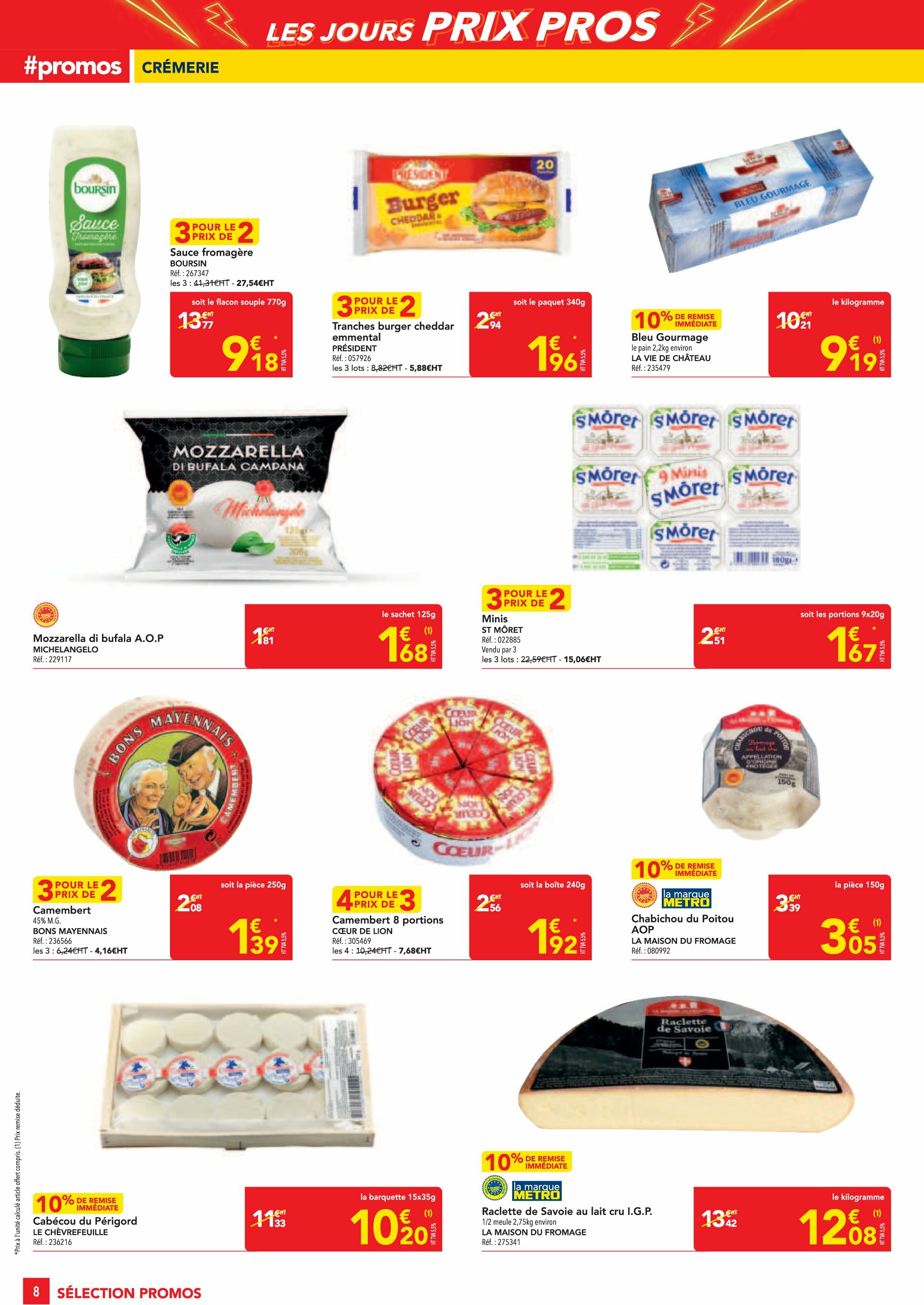 metro - Catalogue Metro - Les Jours Prix Pros Restauration valable du 14/08 au 27/08 - page: 8