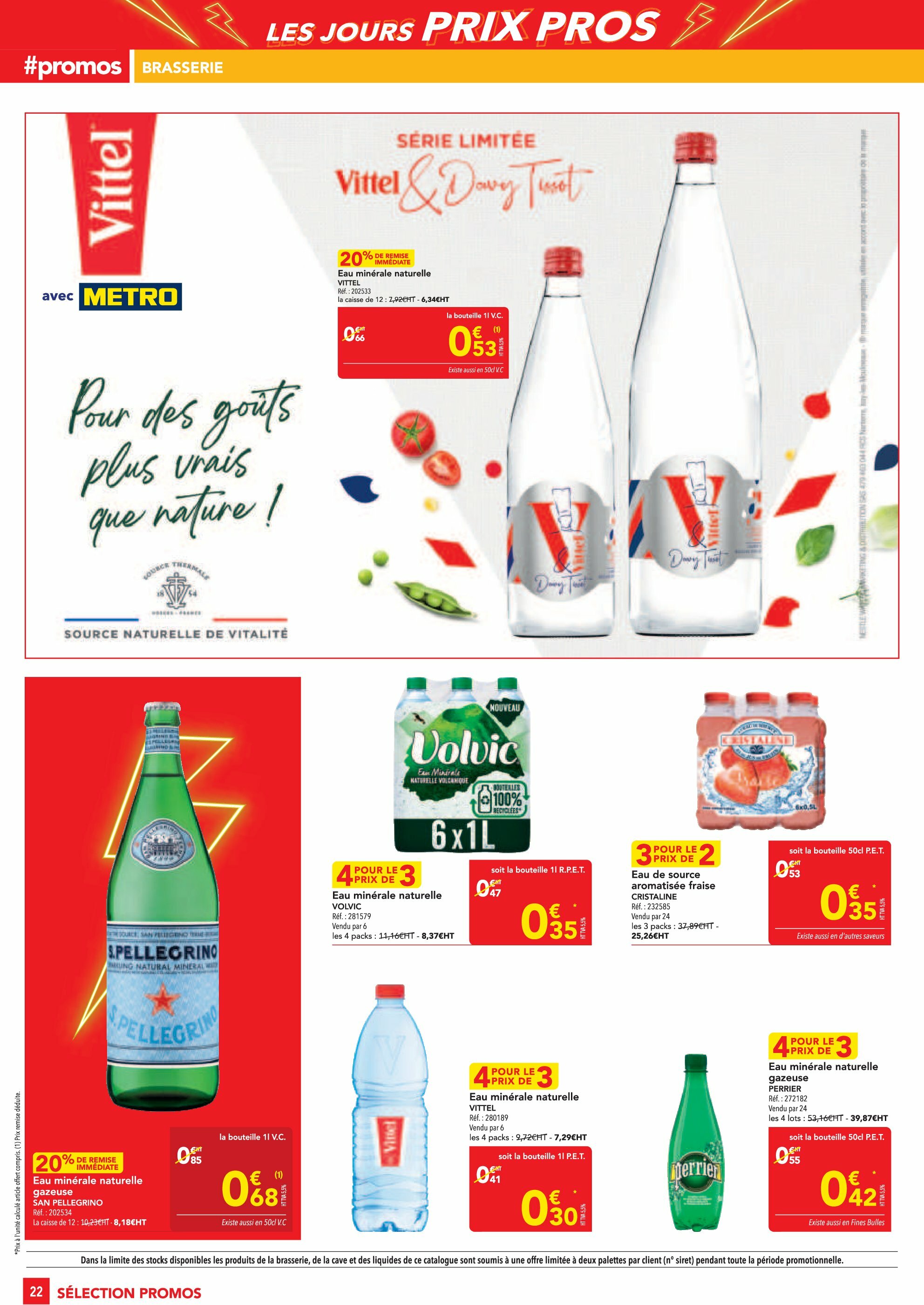 metro - Catalogue Metro - Les Jours Prix Pros Restauration valable du 14/08 au 27/08 - page: 22