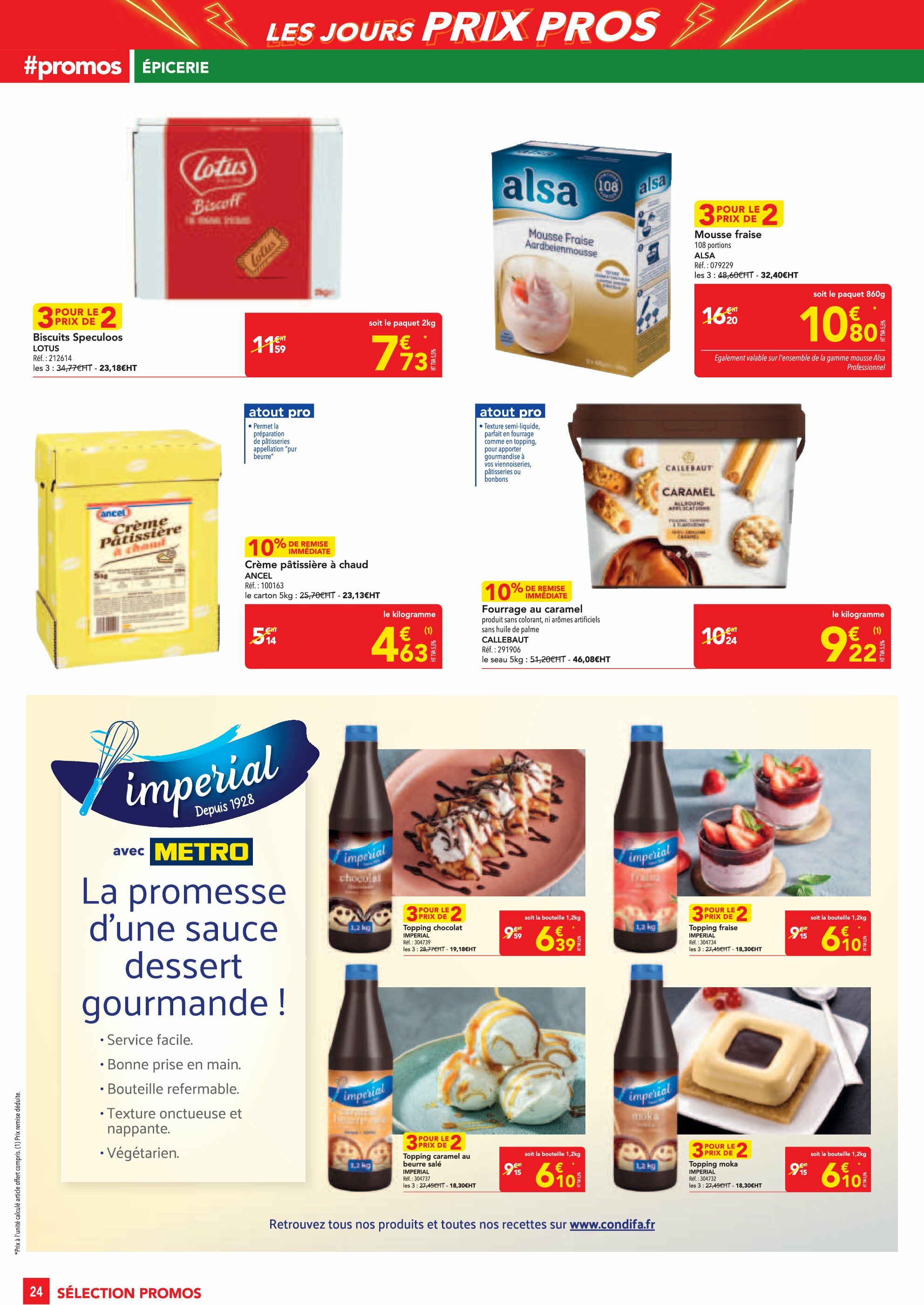metro - Catalogue Metro - Les Jours Prix Pros Restauration valable du 14/08 au 27/08 - page: 24