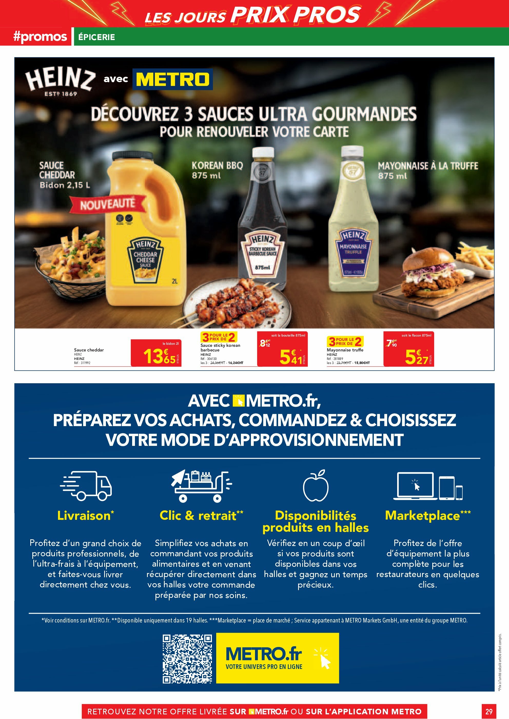 metro - Catalogue Metro - Les Jours Prix Pros Restauration valable du 14/08 au 27/08 - page: 29