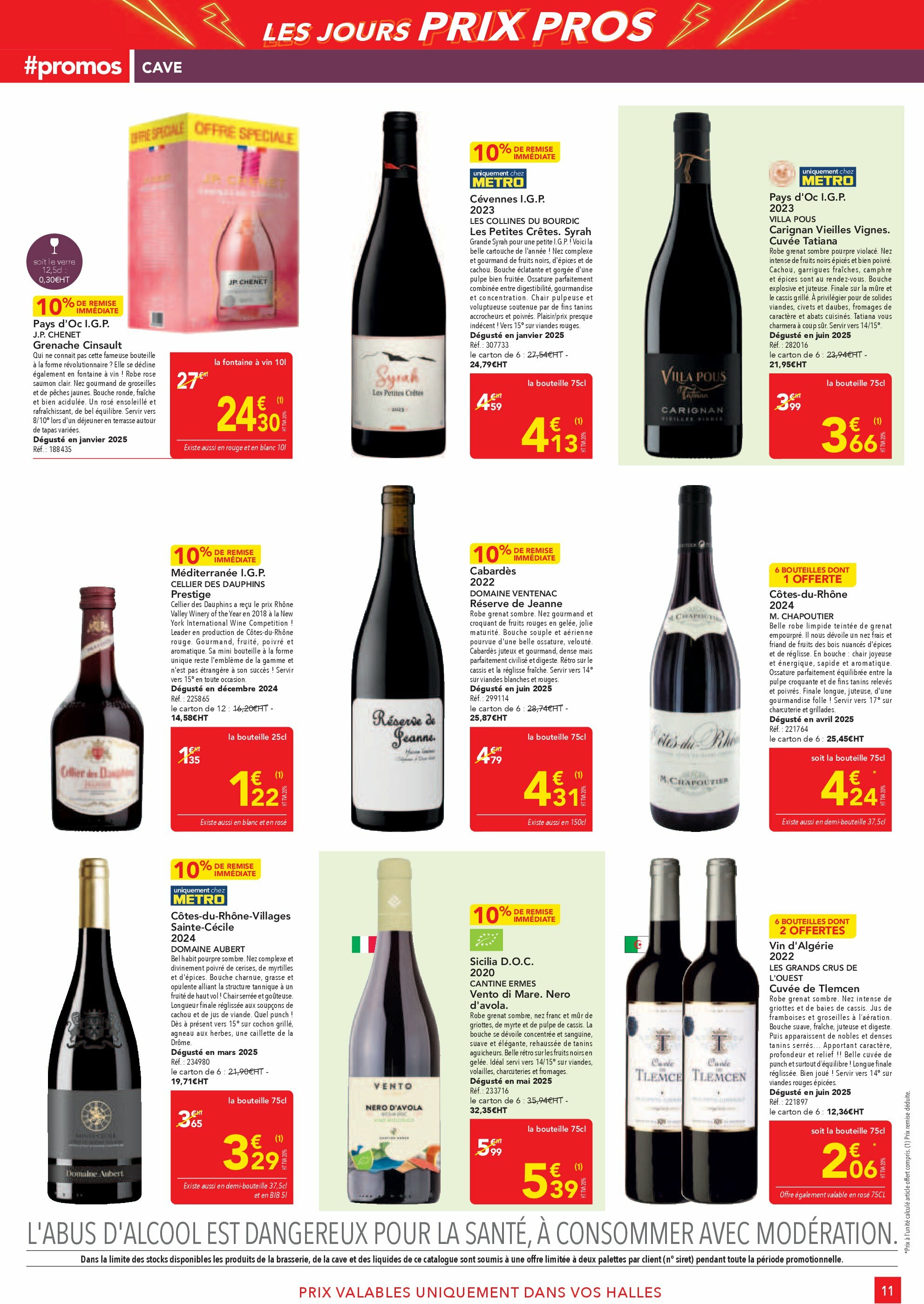 metro - Catalogue Metro - Les Jours Prix Pros Restauration valable du 14/08 au 27/08 - page: 11