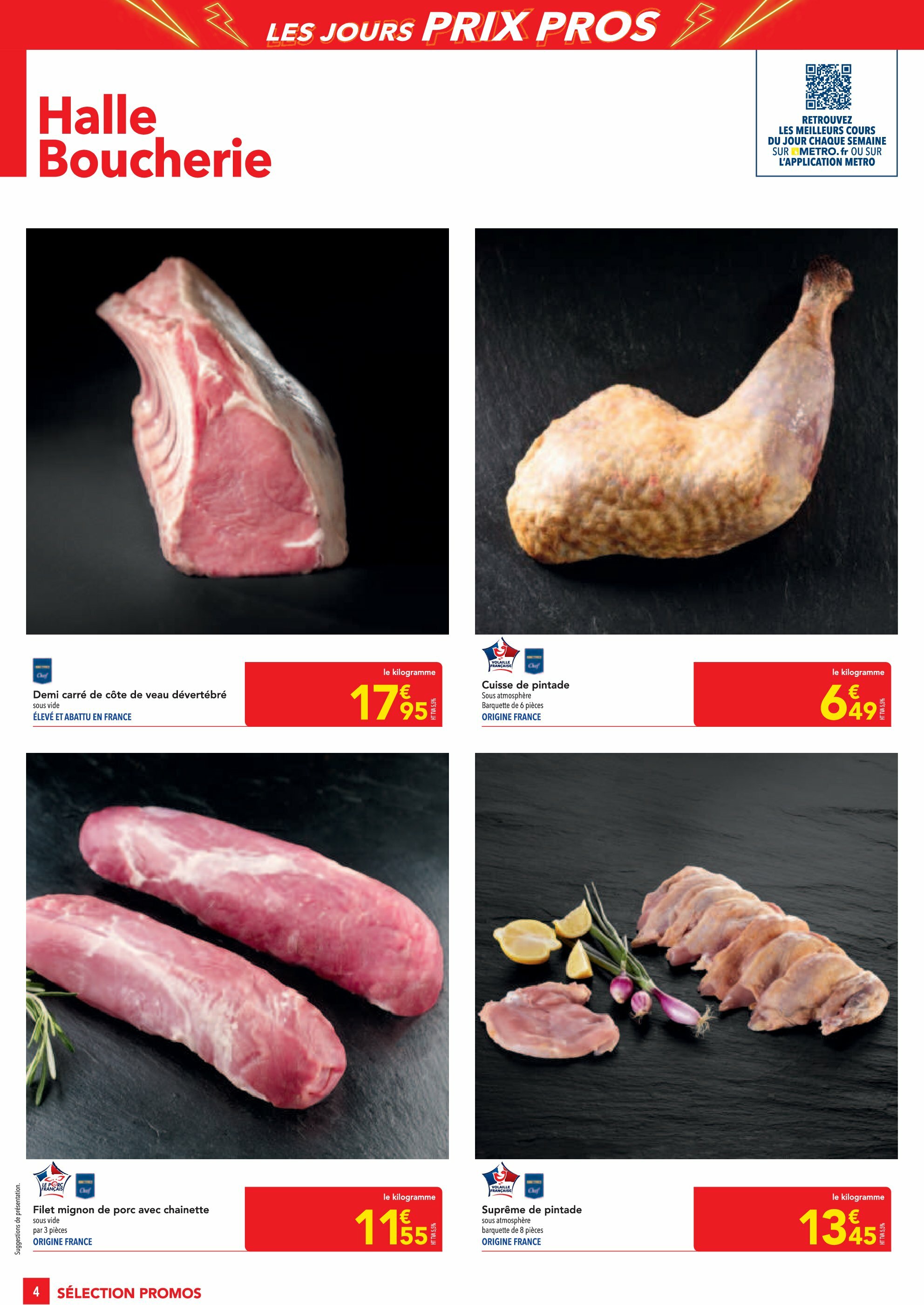 metro - Catalogue Metro - Les Jours Prix Pros Restauration valable du 14/08 au 27/08 - page: 4